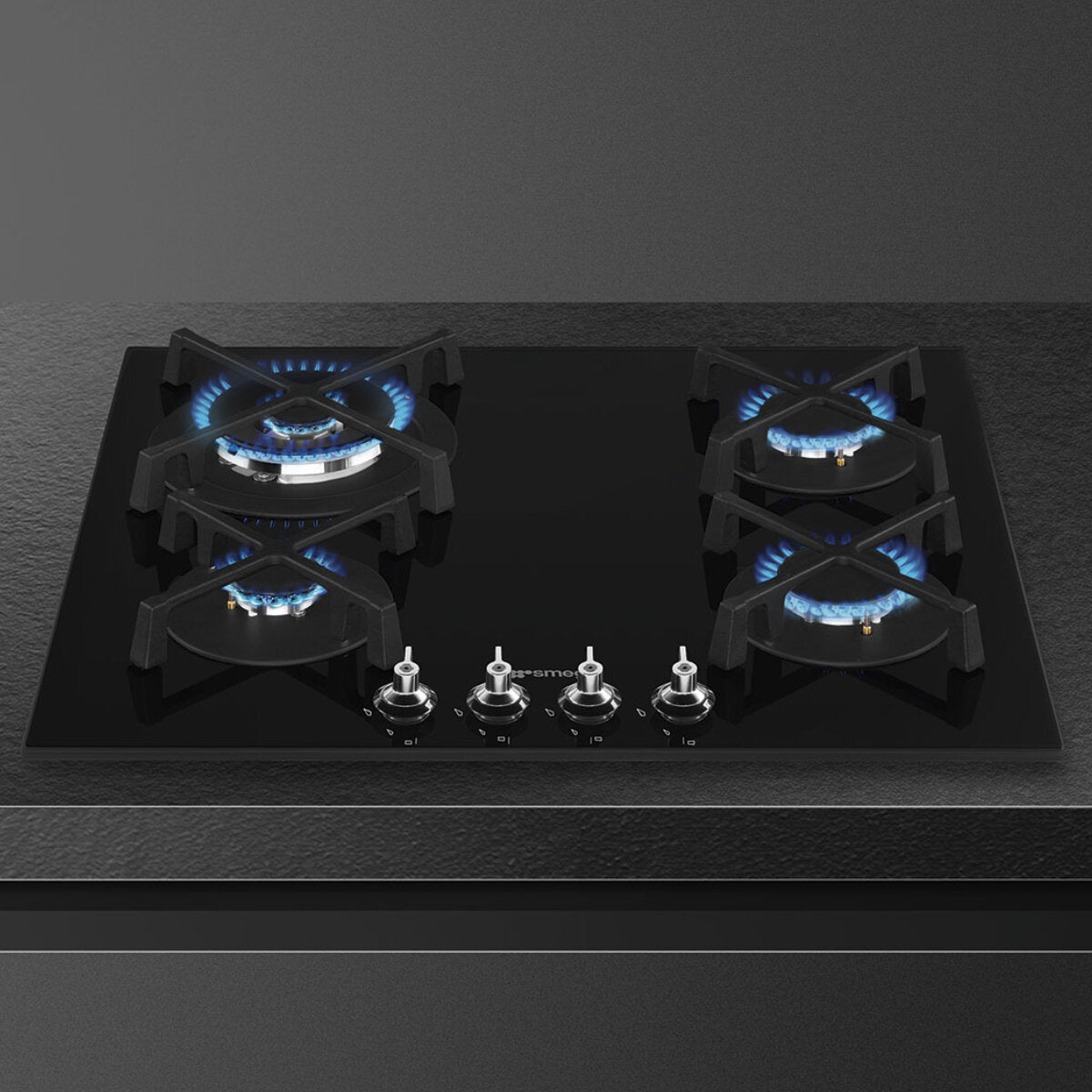 Smeg 60CM Classic Gas Cooktop with Tempered Glass - PV364NAU | Premium Gas Stove for Modern Kitchens | Perfect for Home Chefs & Cooking Enthusiasts