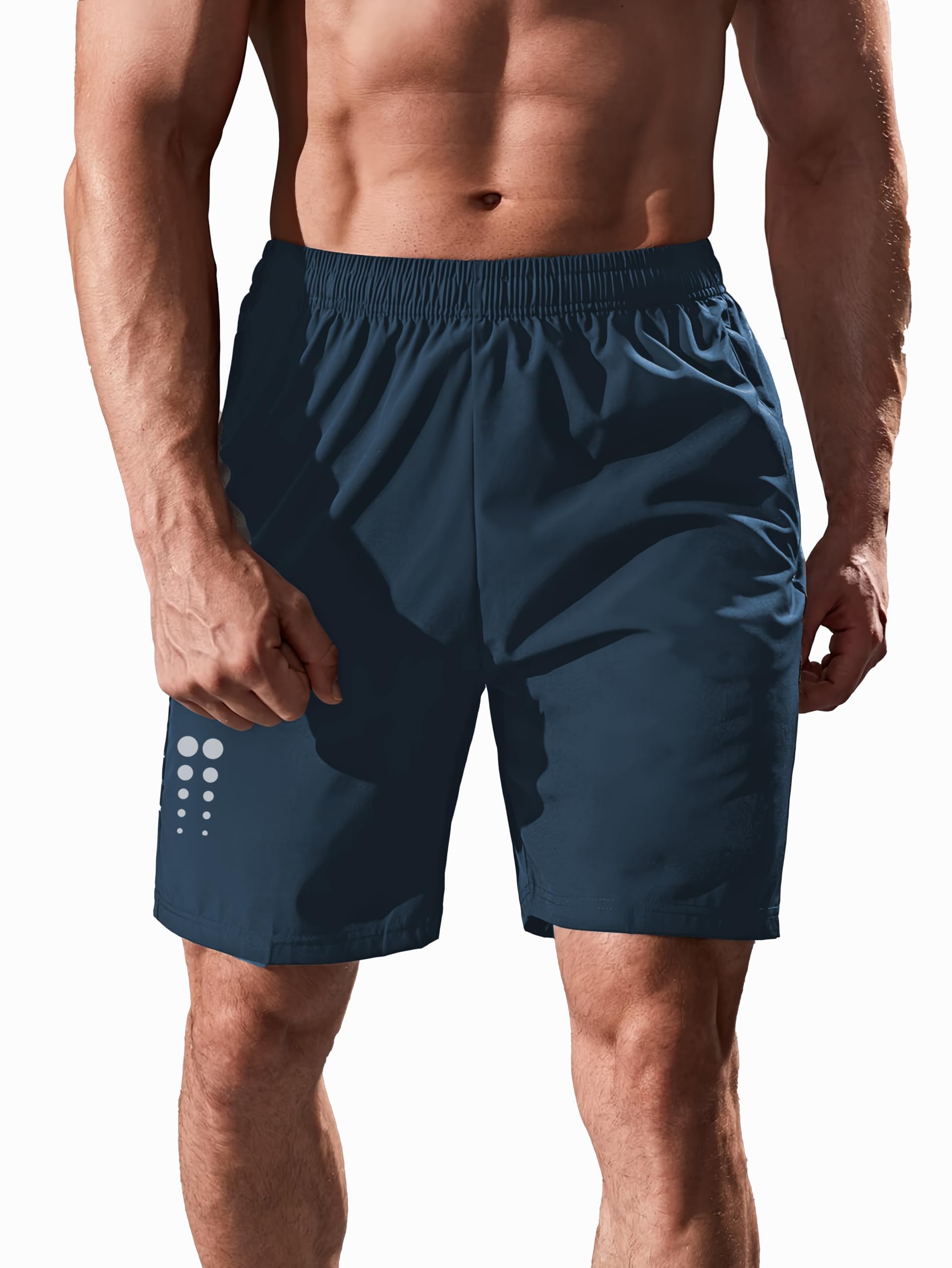 3 Colors RGB Men's Quick Dry Polyester Sports Shorts - Regular Fit for Basketball, Badminton, Gym & Running | Moisture-Wicking & Breathable for Active Lifestyles