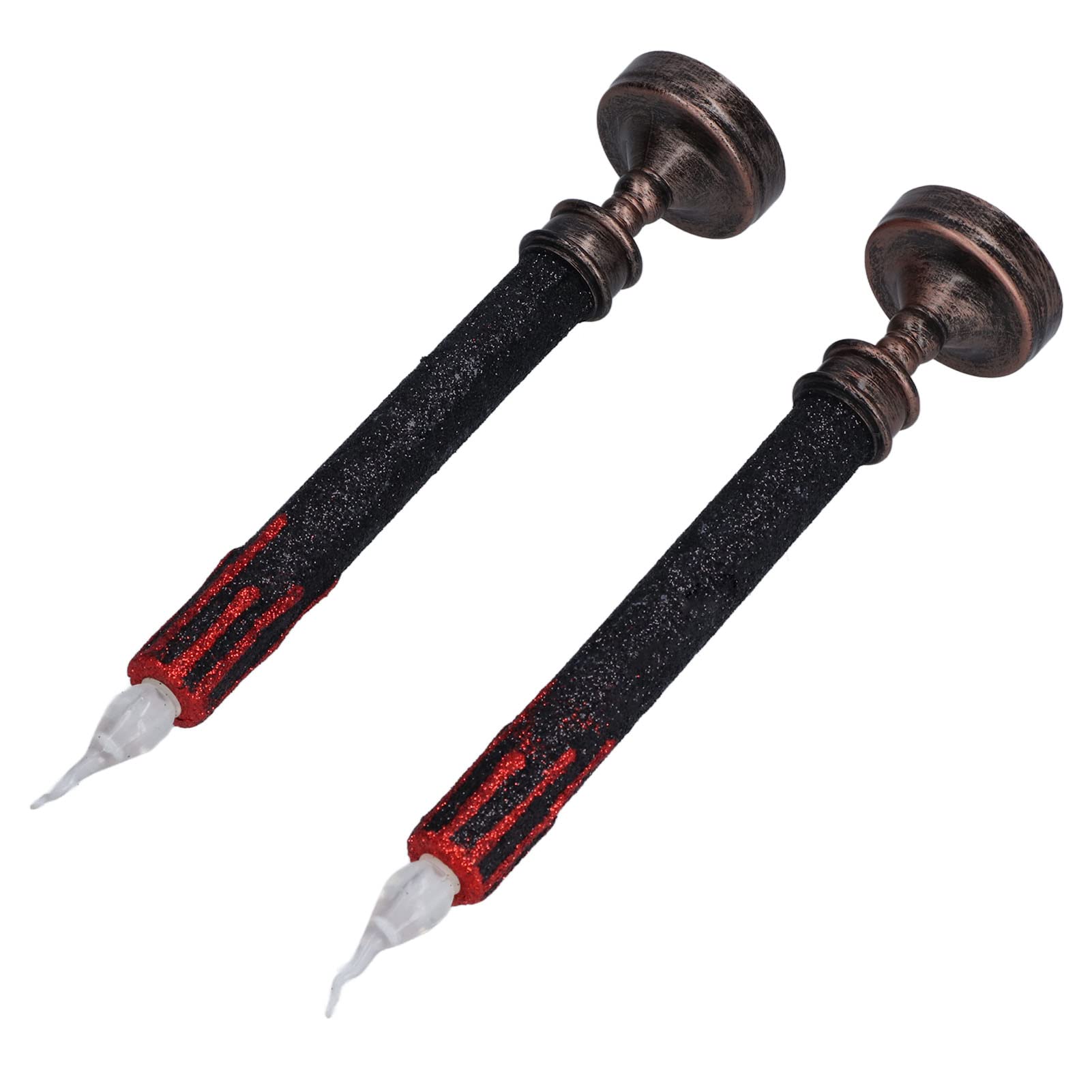 Realistic Blood Drip LED Flameless Candles - Halloween Party Decor, Haunted House Lighting, Horror Theme Decoration for Spooky Events & Home Haunt