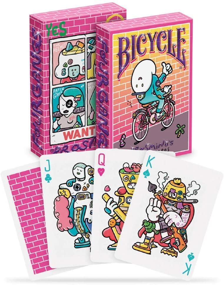 Bicycle Brosmind Playing Cards - Unique Four Gangs Design for Poker, Magic Tricks & Card Games | Perfect for Game Nights, Parties & Collectors