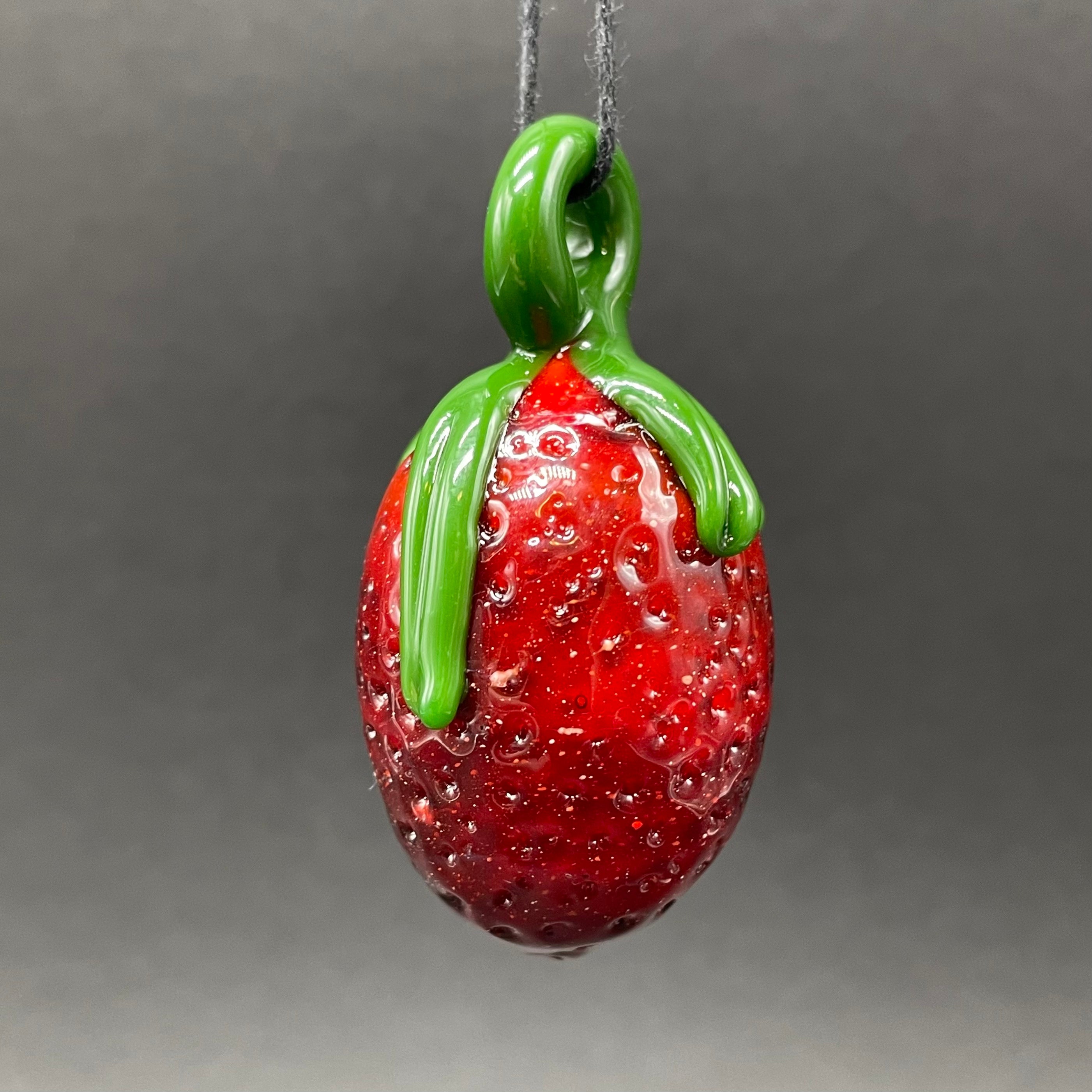 Strawberry Pendant Necklace - Dainty Fruit Jewelry for Women - Perfect Gift for Birthdays, Valentine's Day & Everyday Wear