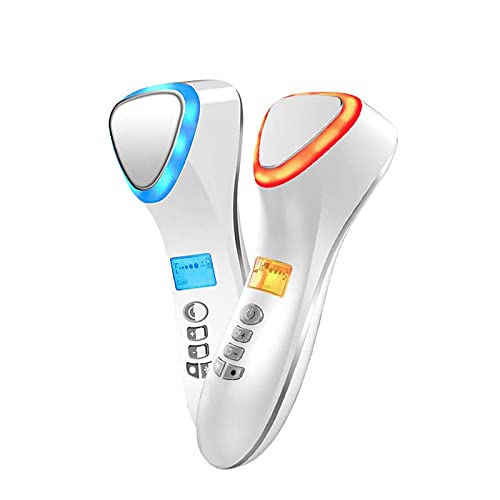 Handheld Hot & Cold Facial Massager - Skin Tightening & Anti-Aging Beauty Device for Deep Cleansing & Wrinkle Reduction | Perfect for At-Home Spa & Skincare Routine