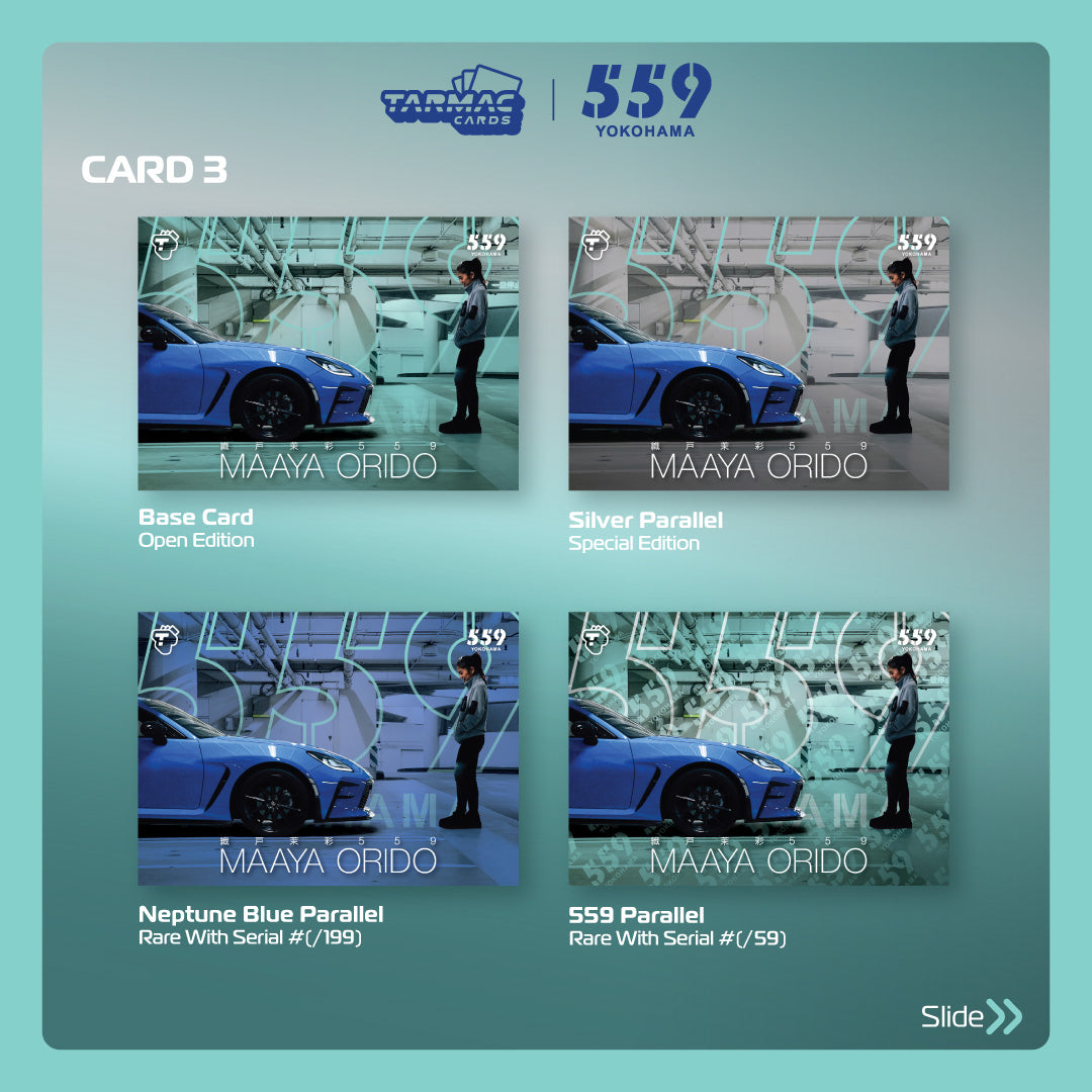 Tarmac Cards Event Special Pack - Maaya Orido Special Edition Vol.01 | Limited Edition Collectible Racing Cards for Car Enthusiasts & Gift for Motorsport Fans