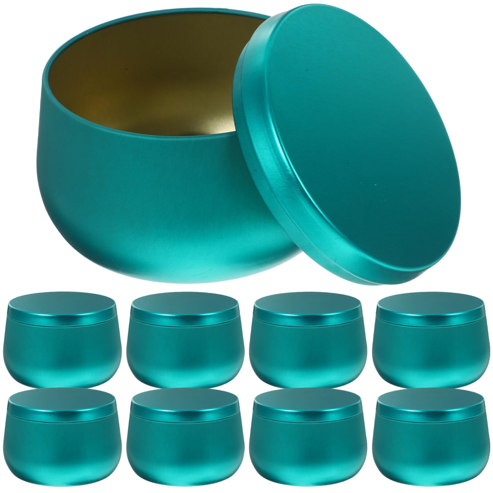 MILISTEN 12-Pack 8 oz Candle Tins with Lids - Green Metal Candle Containers for DIY Candle Making, Arts & Crafts, and Storage - Perfect for Home Decor, Gifts, and Party Favors
