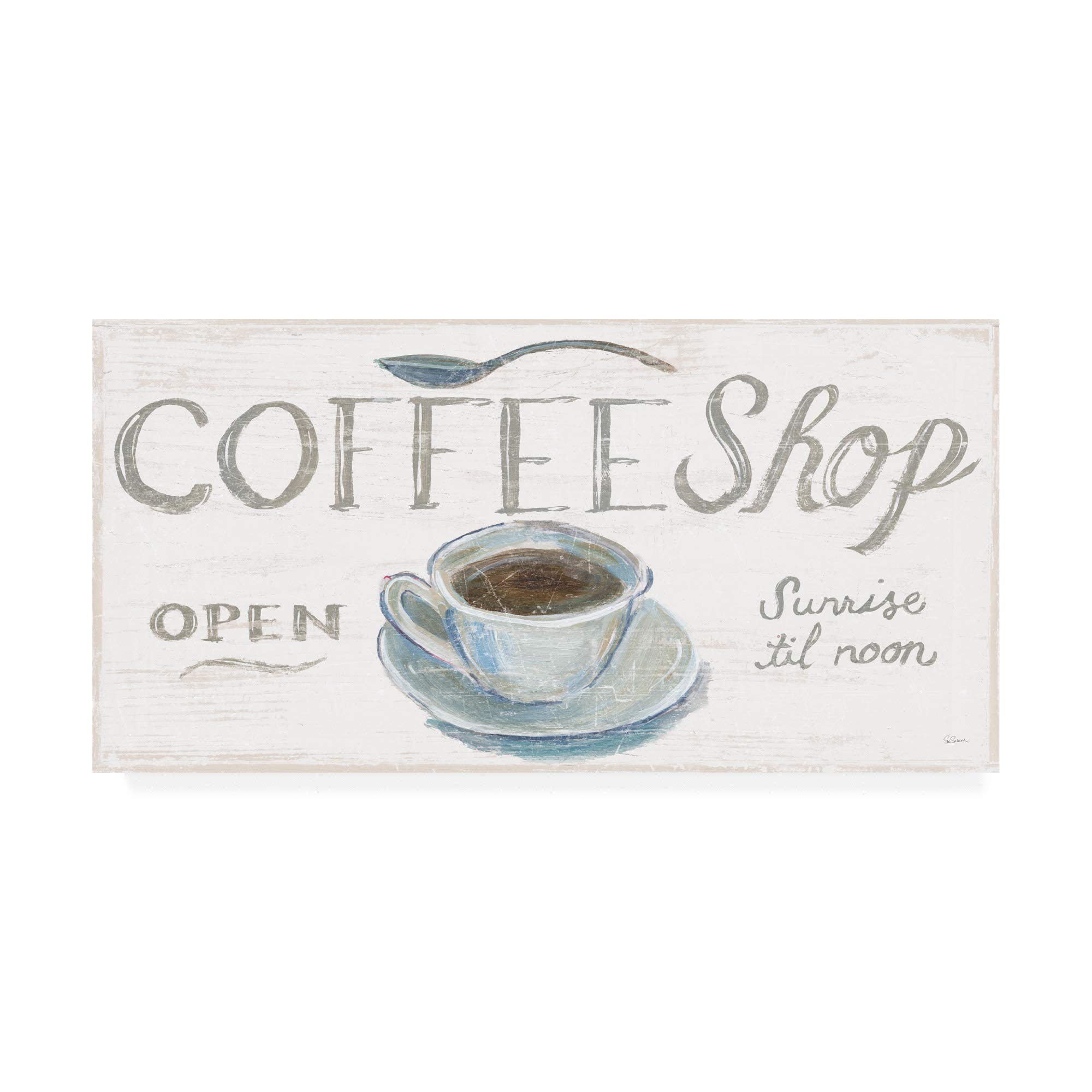 Trademark Fine Art White Barn Signs II by Sue Schlabach - 12x24 Rustic Farmhouse Decor for Kitchen, Living Room & Country Style Home