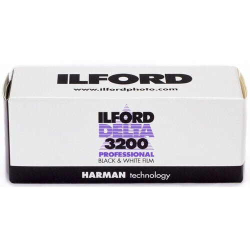 Ilford Delta 3200 Professional Black & White Negative Film - 120 Roll Film for Low Light Photography, Street & Night Scenes