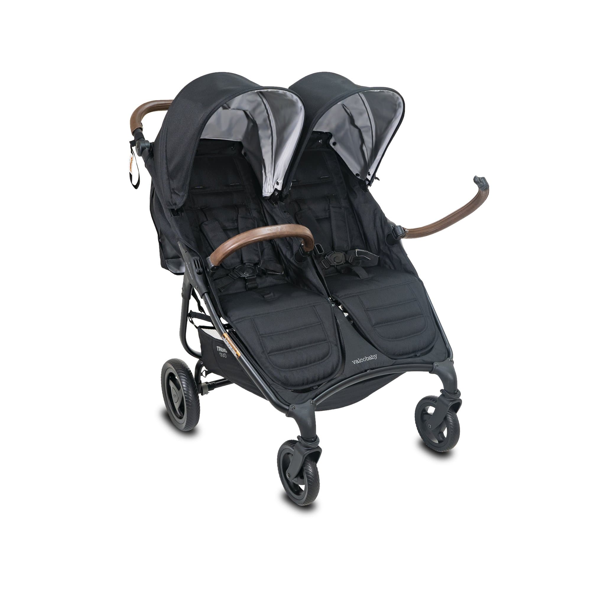 Valco Baby Duo Trend Double Stroller - Lightweight Side by Side Stroller for Twins & Toddlers | Compact Fold, Adjustable Canopy & Smooth Ride - Perfect for Park Walks, Shopping & Travel