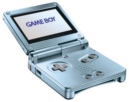 Refurbished Game Boy Advance SP Pearl Blue - Classic Handheld Gaming Console for Kids & Adults | Perfect for Travel, Gifts & Retro Gaming Enthusiasts