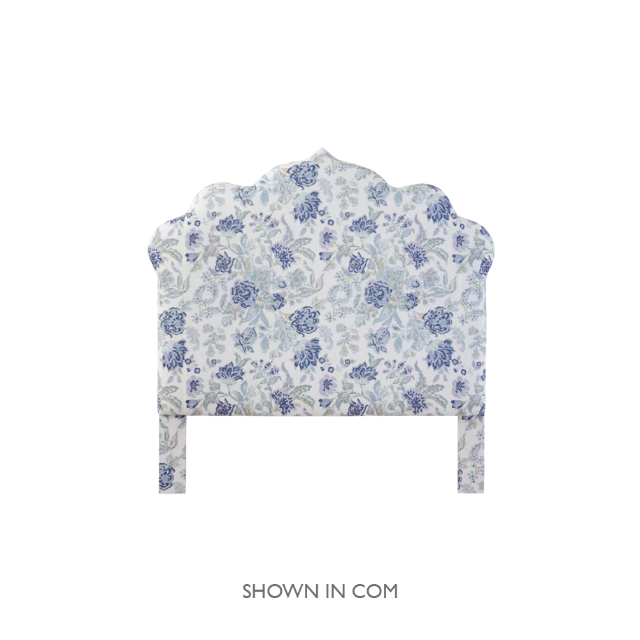 Casablanca Upholstered Headboard - Queen Size Bed Frame with Button Tufting & Nailhead Trim - Perfect for Master Bedroom & Guest Room Decor