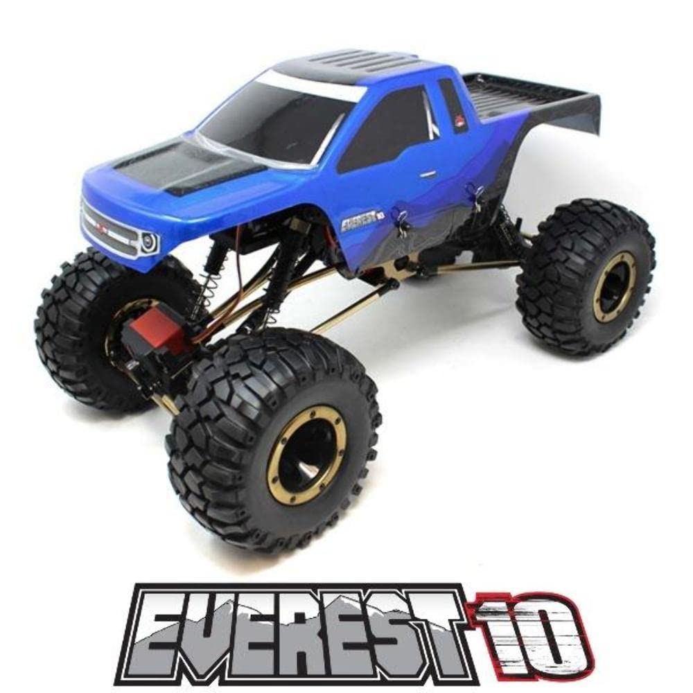 Redcat Racing Everest-10 1/10 Scale Electric Rock Crawler - Waterproof RC Truck with 2.4Ghz Radio Control, Blue/Black - Perfect for Off-Road Trails, Backyard Crawling & RC Hobby Enthusiasts