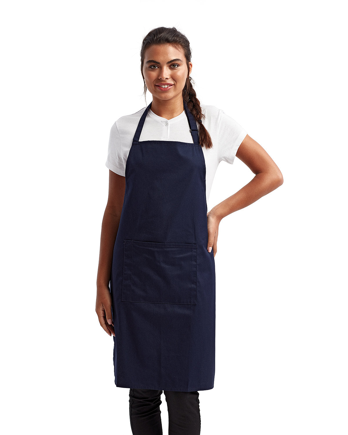 Reprime RP154 Unisex 'Colours' Recycled Bib Apron with Pocket - Eco-Friendly Kitchen & BBQ Apron for Cooking, Grilling, Baking & Crafting