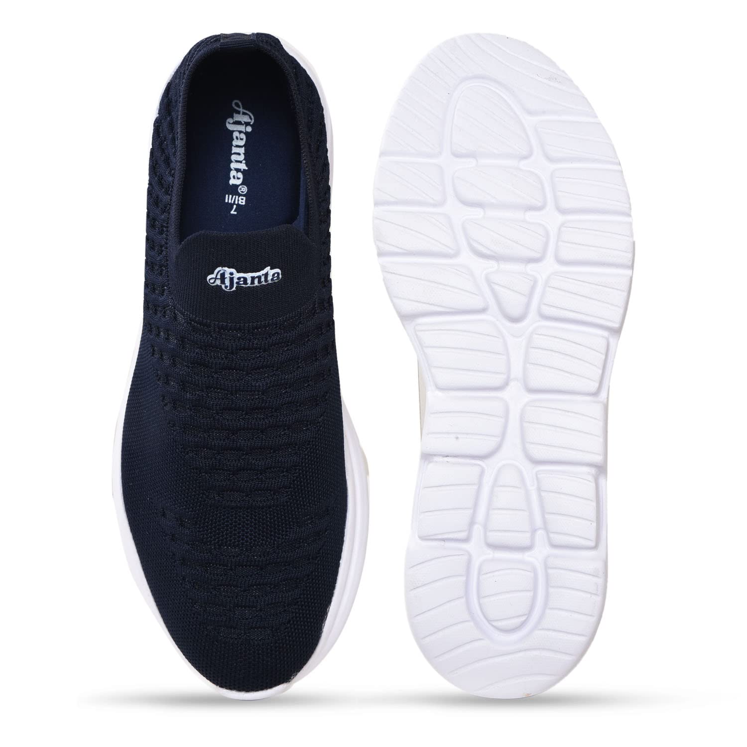 AJANTA Men's Lightweight Blue Walking Shoes - Comfortable & Breathable for Walking, Running, and Daily Wear
