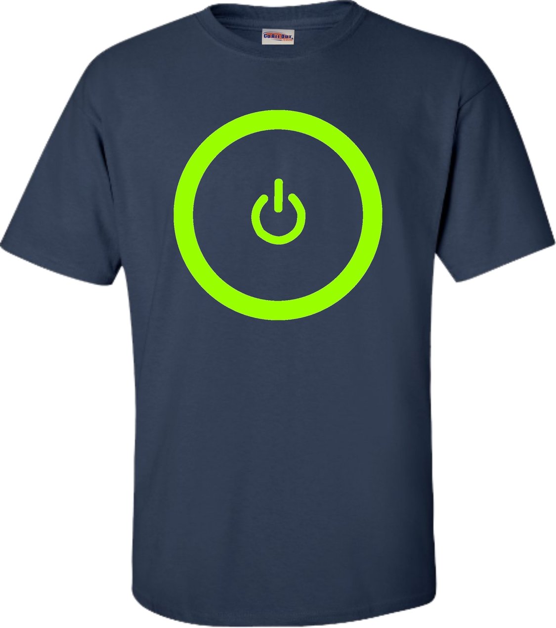 Go All Out Adult Gaming Power Button Gamer Pride T-Shirt - Comfortable Cotton Tee for Gamers, Esports Fans & Video Game Lovers - Perfect for Gaming Events, Conventions & Casual Wear