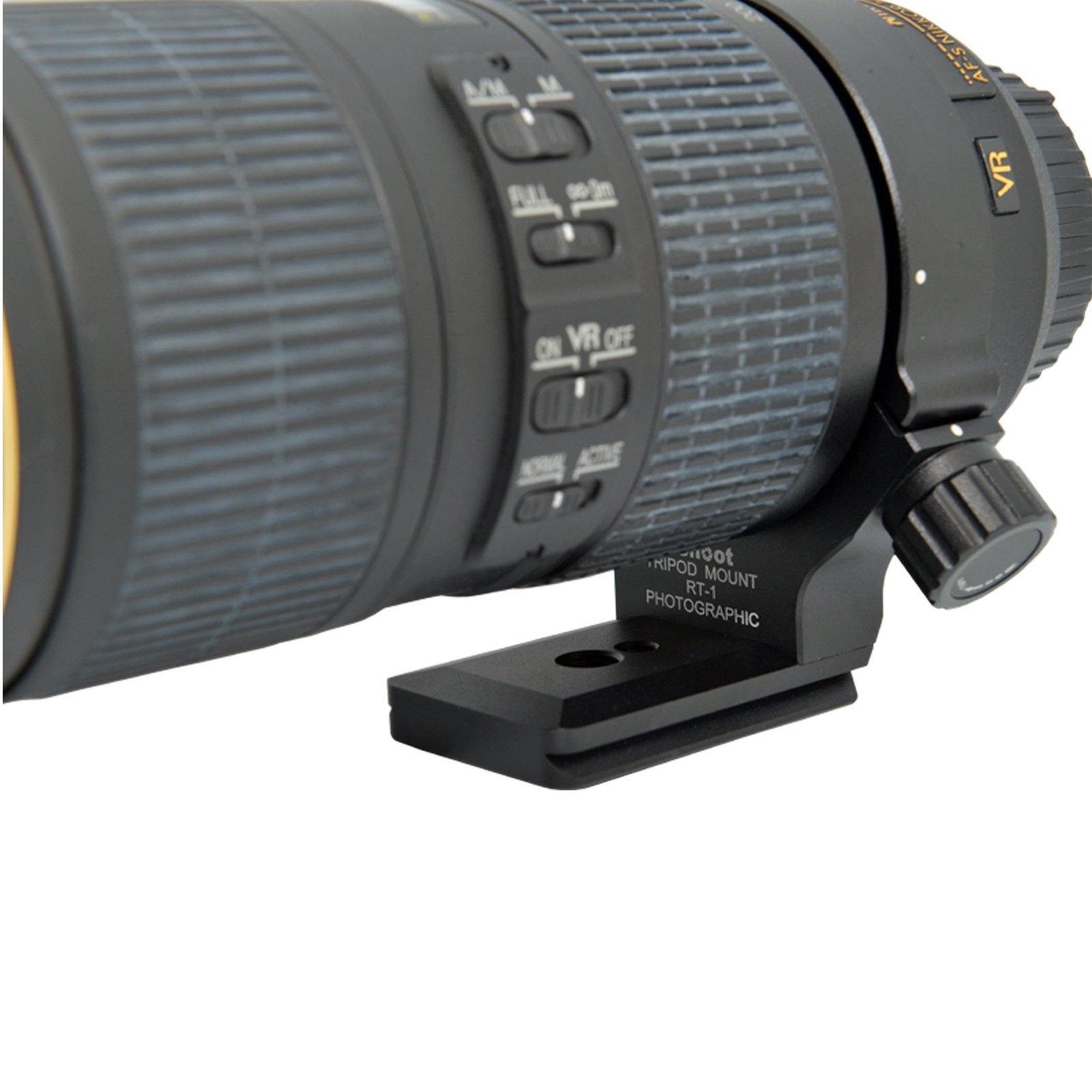 iShoot Lens Tripod Mount Ring Compatible with Nikon RT-1 Nikkor AF-S 300mm F/4E PF ED VR & 70-200mm F/4G ED VR Lenses - Arca-Swiss Quick Release Plate for Stable Wildlife & Sports Photography