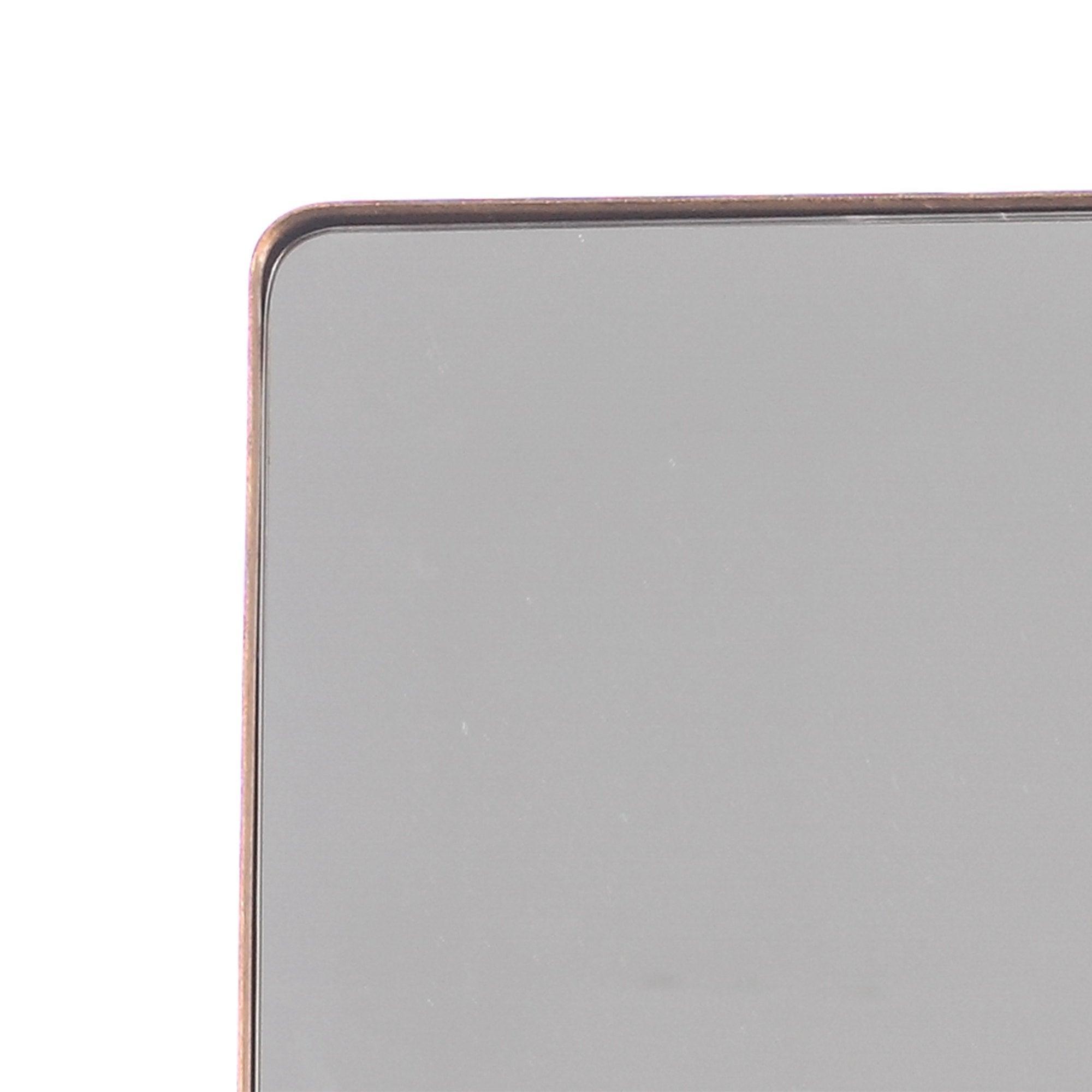 Golden Modern Square Framed Wall Mirror - 24