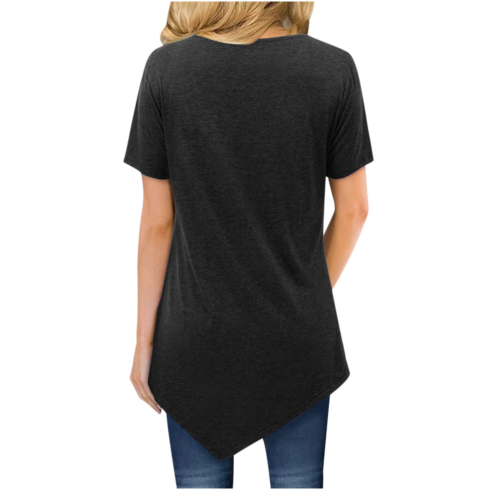 Women's Casual T-Shirts - Summer Cute Printed Tee, Loose Fit Plus Size Short Sleeve Blouses - Sexy & Comfy Tunic Tops for Everyday Wear, Beach Outings & Date Nights
