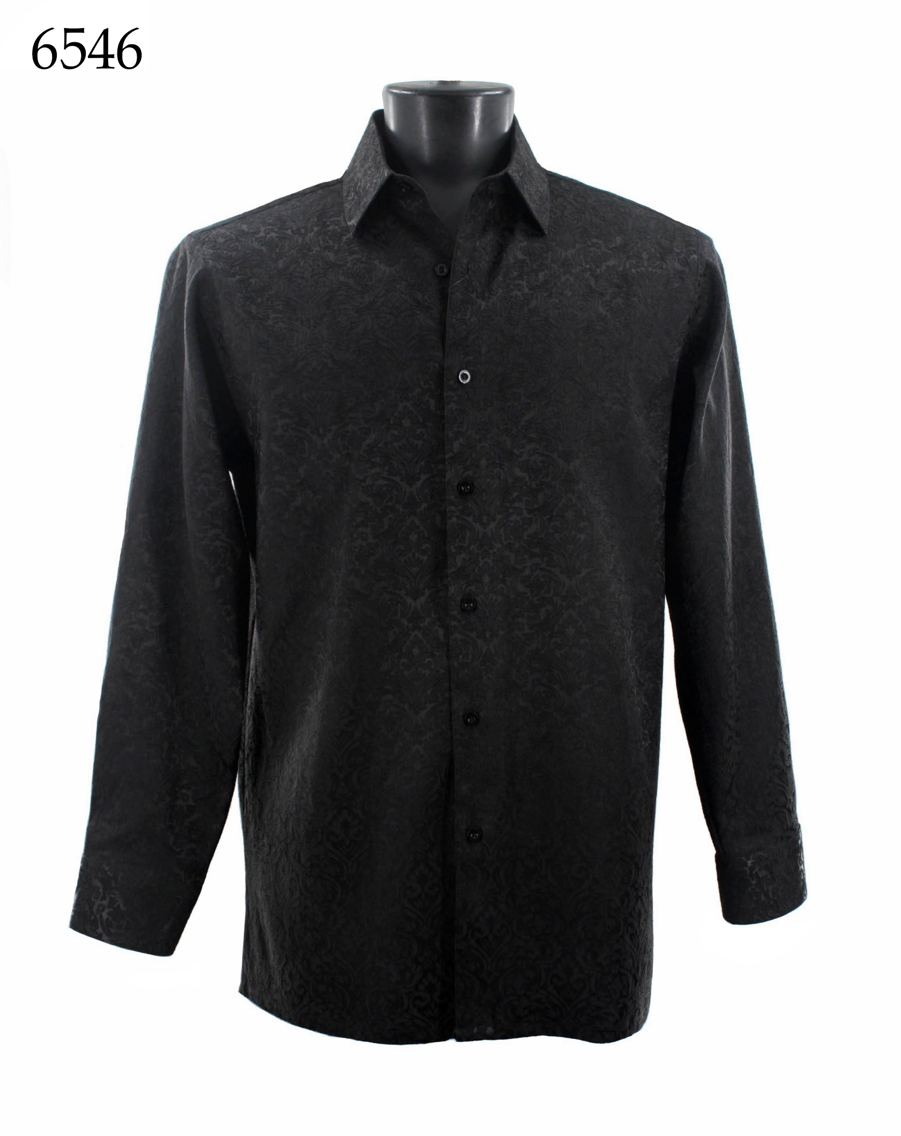 Bassiri Men's Long Sleeve Casual Shirt 6546 - Comfortable Button Down Work Shirt for Office, Business & Everyday Wear