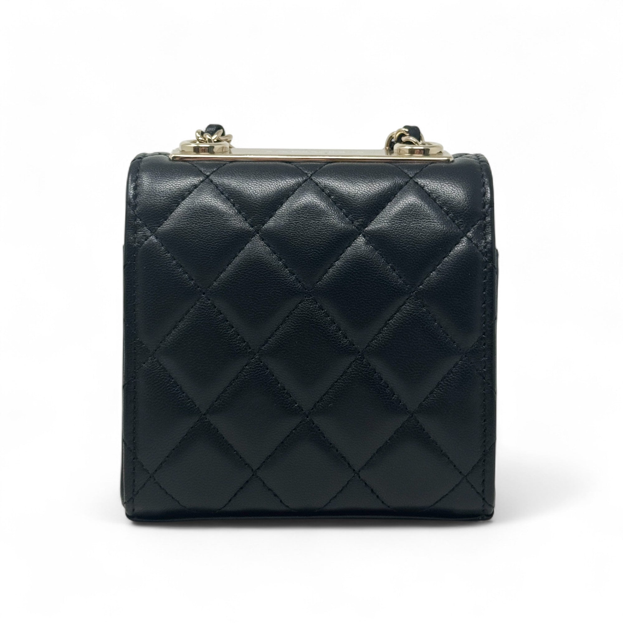 Chanel Black Micro Trendy CC Flap Bag - Luxury Quilted Leather Crossbody Purse for Women | Perfect for Evening Parties, Date Nights & Special Occasions