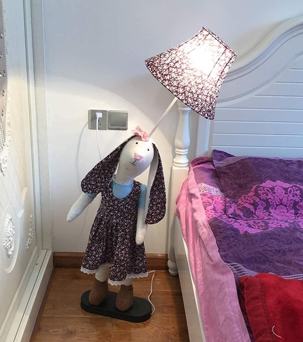 Cartoon LED Floor Lamp for Kids Room - Modern Minimalist Desk & Bedside Light with Button Switch - Perfect for Study, Living Room & Bedroom Decor