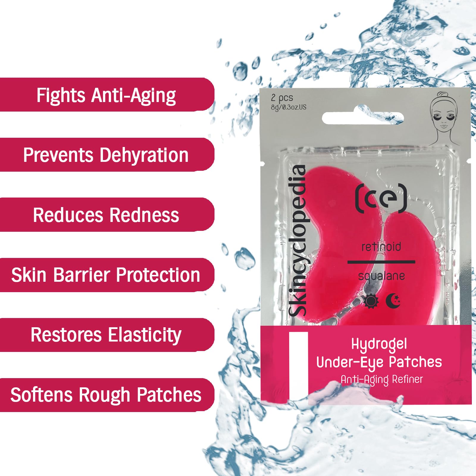 **Pure Retinol Face Moisturizer & Anti-Aging Night Cream with Pro Matrixyl 3000 + Squalane Hydrogel Pads – Skin Firming, Dark Spot Treatment for Wrinkles, Fine Lines & Acne Scars | Hydrating Night Routine for Youthful Glow**