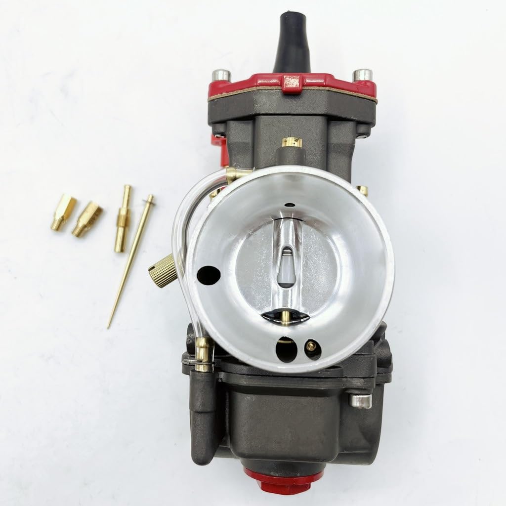 40mm PWK Black Motorcycle Carburetor - Mikuni Dellorto KOSO Compatible - Easy Installation for Off-Road Bikes