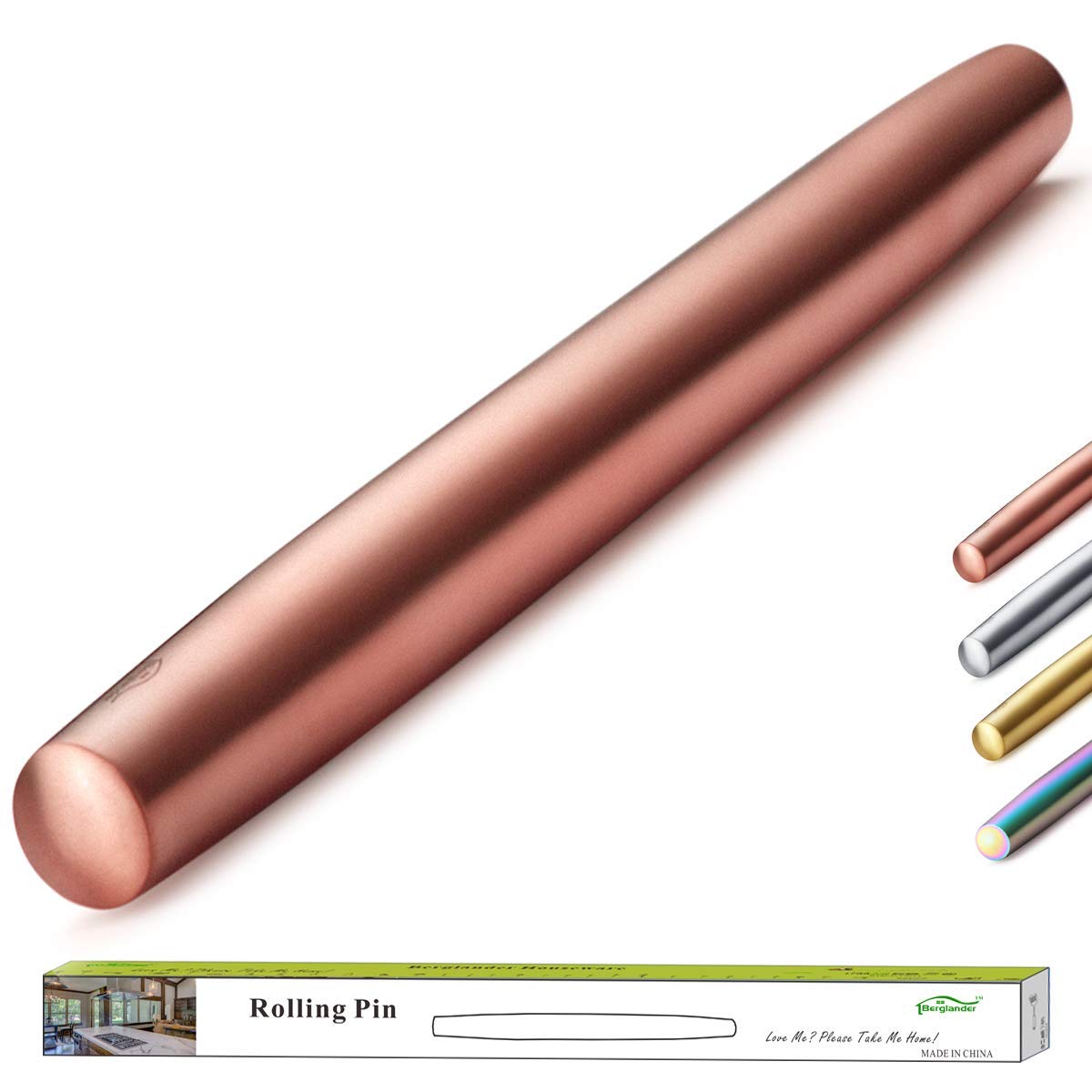 Premium Rose Gold Rolling Pin - 16.7