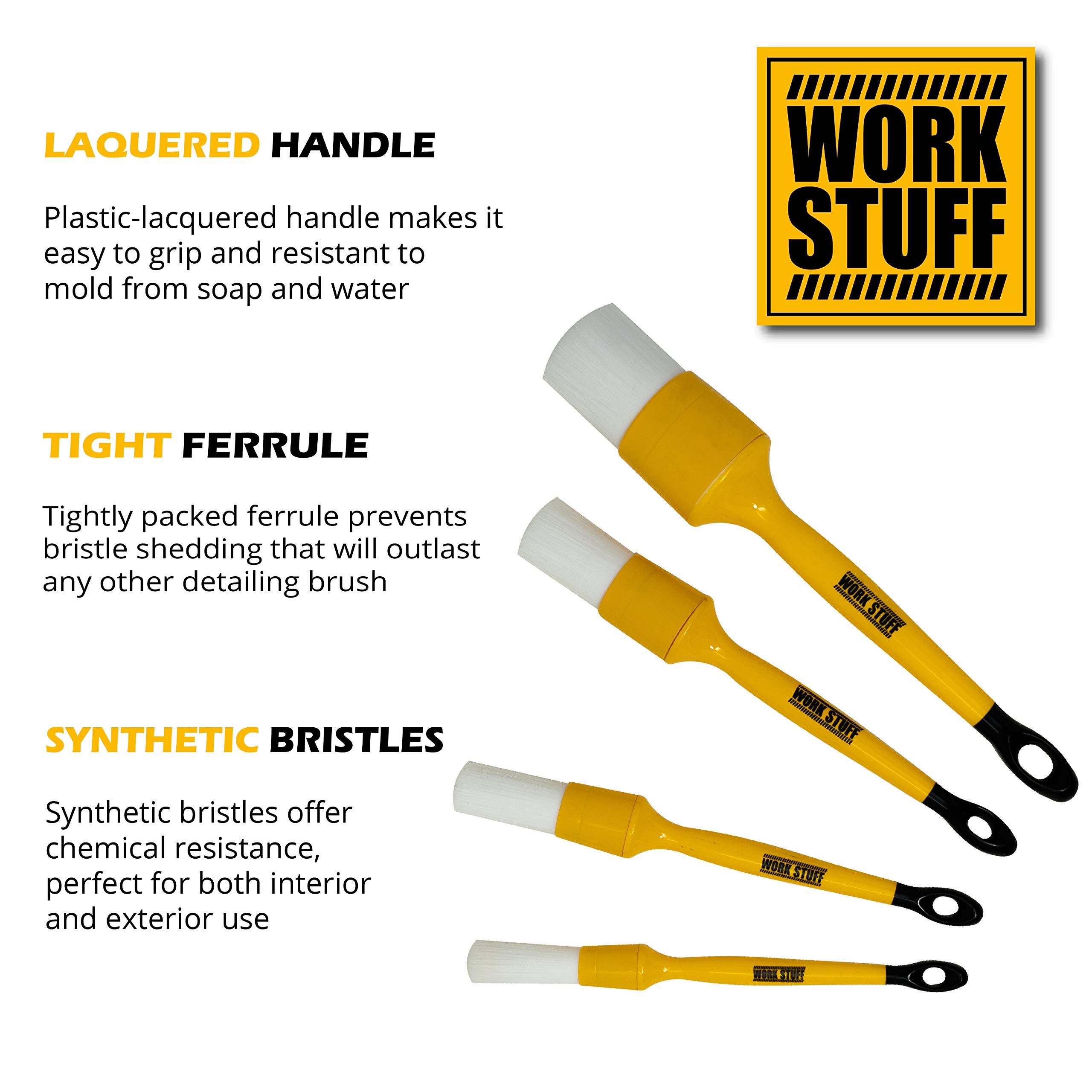 Chemical Resistant Detailing Brush 16mm - Perfect for Car & Bike Cleaning