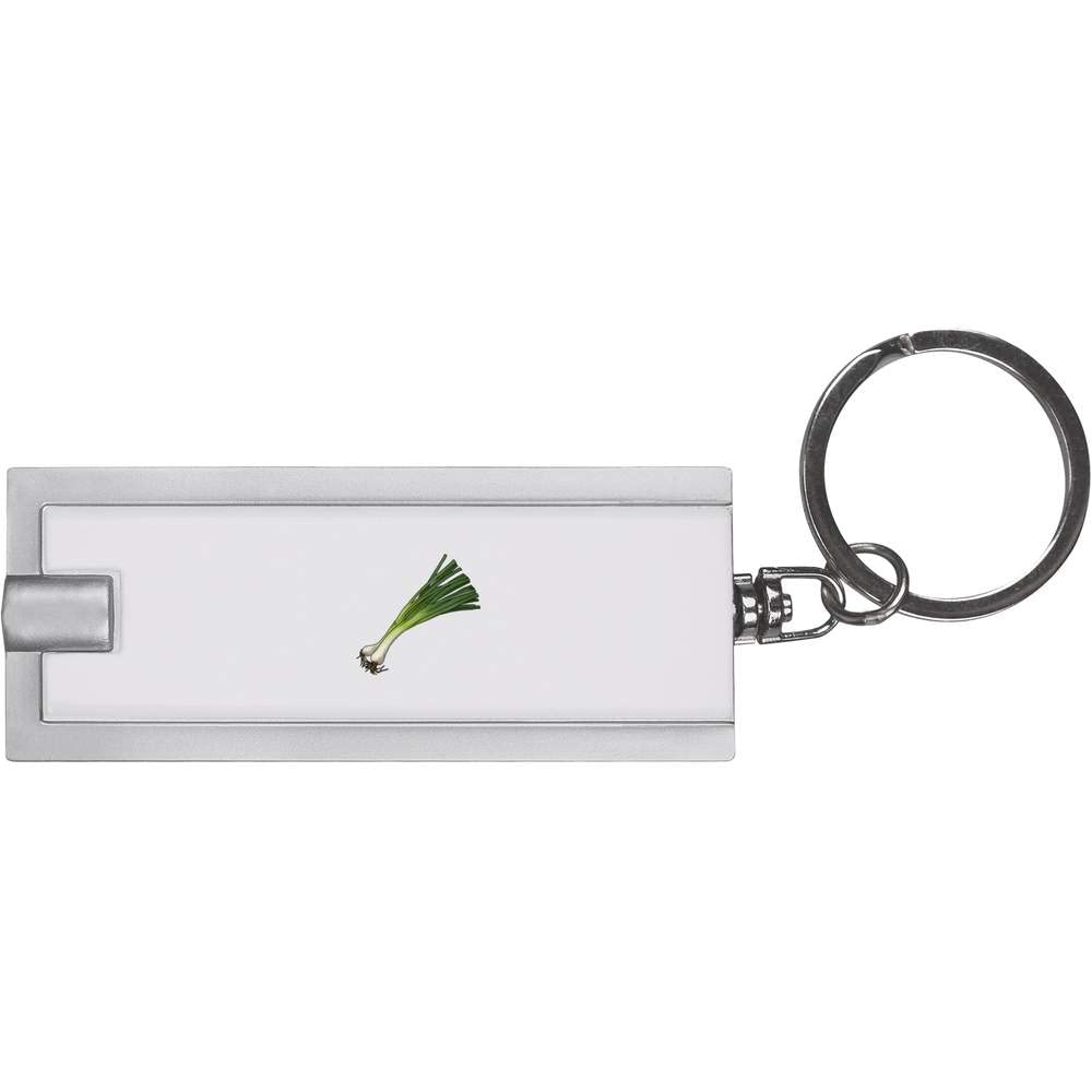 Azeeda 'Spring Onions' LED Keychain Flashlight - Compact Bright Light for Keys, Bags & Emergency Use (KT00028584) | Perfect for Night Walking, Camping & Power Outages