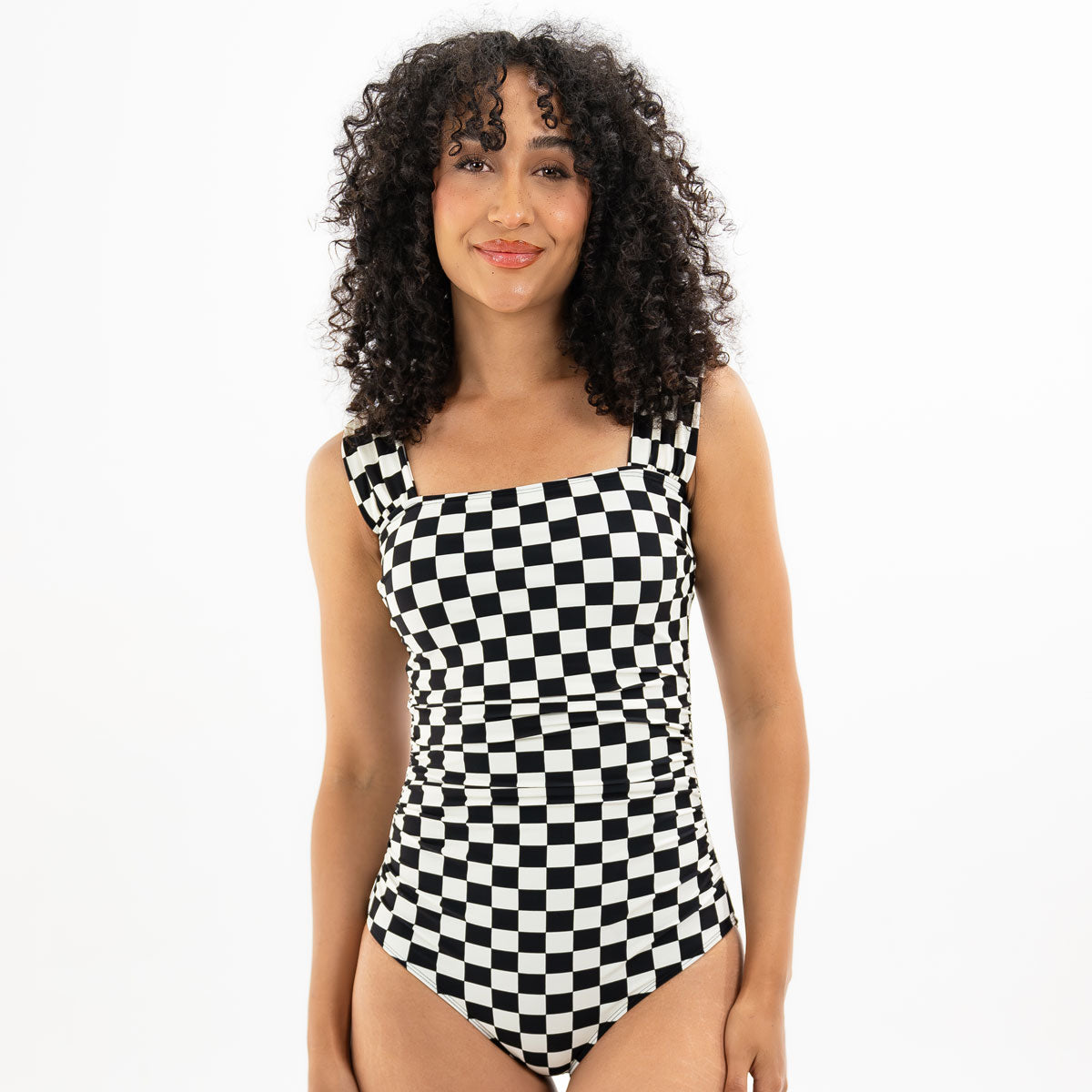 High-Waisted Thick Strap One Piece Swimsuit for Women - Tummy Control Bathing Suit - Perfect for Beach, Pool & Summer Vacations