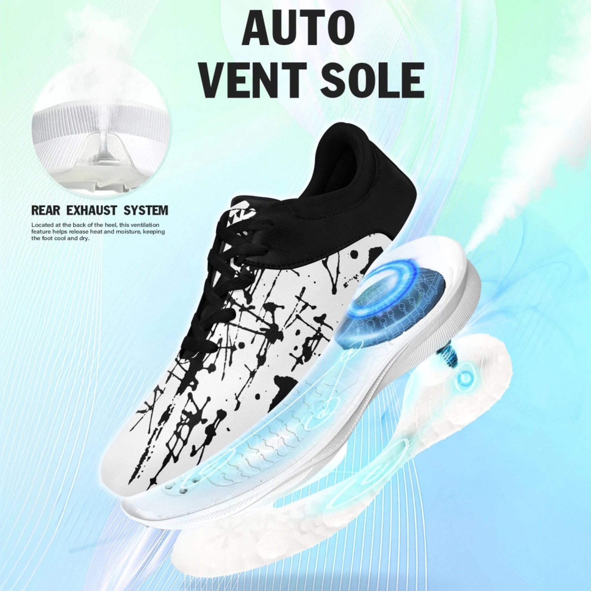 Custom Golf Performance Sneakers for Men & Women - Personalized Durable Athletic Shoes for POD Resellers - Lightweight Comfortable Design for Golfing, Running & Casual Wear (FN062 25020099 6)