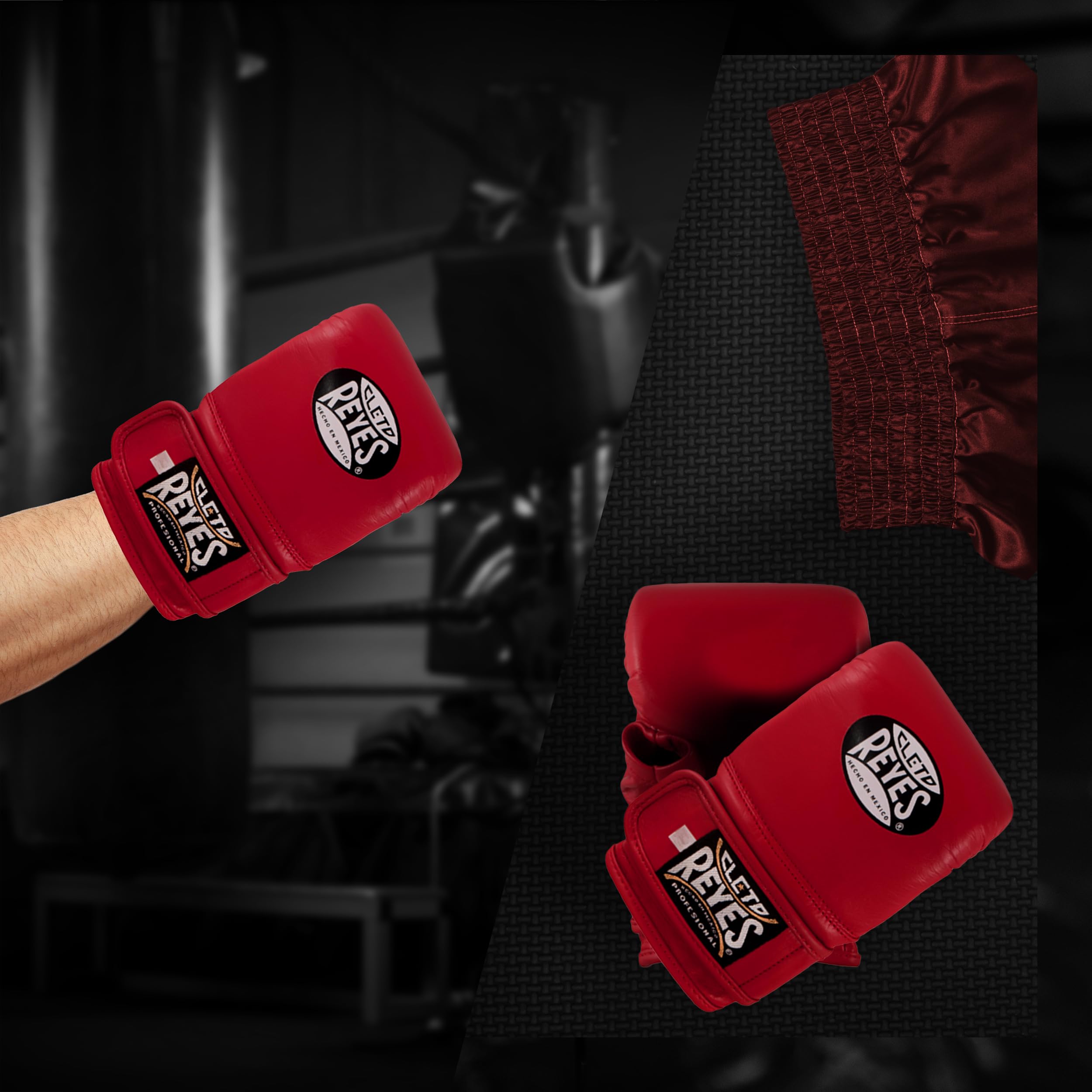 Cleto Reyes Professional Boxing Gloves for Men & Women - Premium Training & Sparring Gloves with Secure Hook & Loop Closure - Ideal for Heavy Bag, Speed Bag & MMA Training