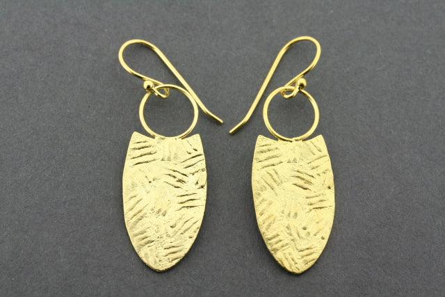 Haratine Gold Plated Earrings for Women - Elegant Dangle Hoop Earrings for Party, Wedding & Everyday Wear