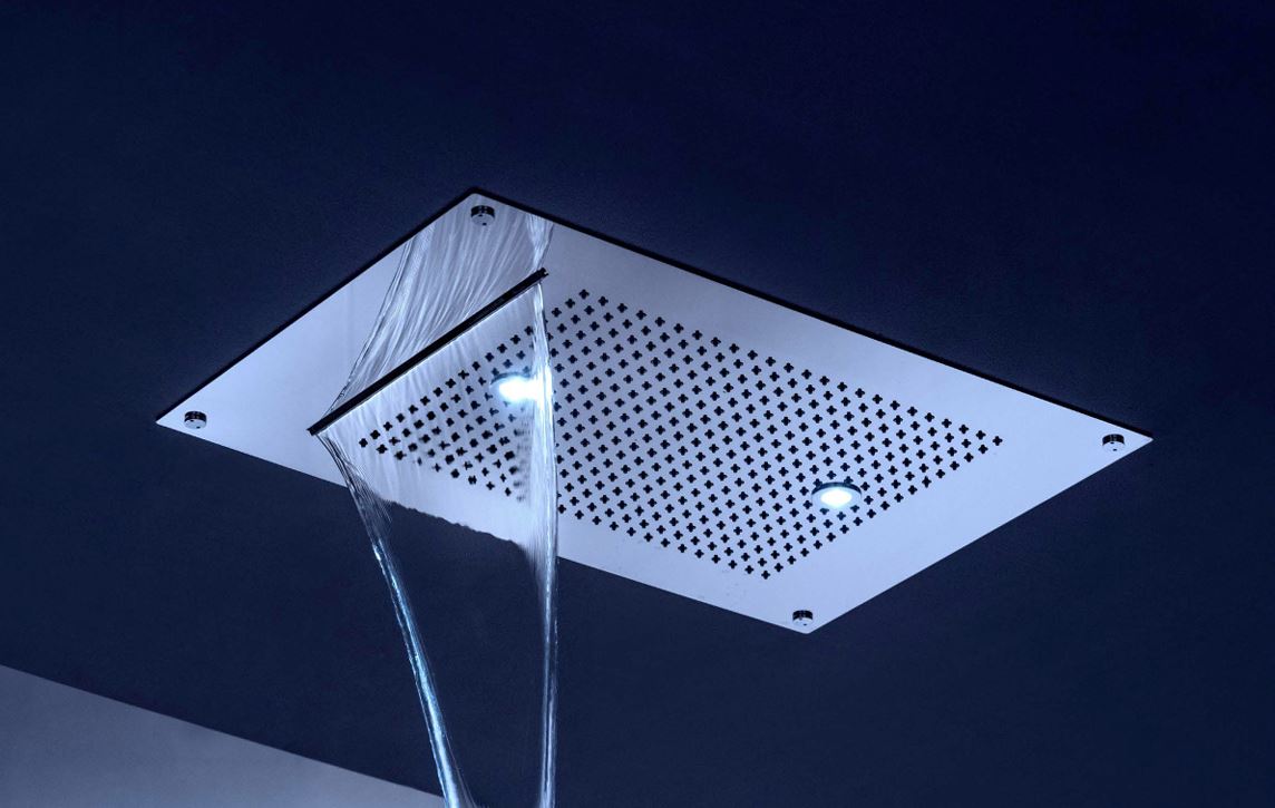 Aquaform Contrast Shower Head - High Pressure Rainfall Shower with 6 Spray Modes, Water Saving Design for Relaxing Spa Experience at Home