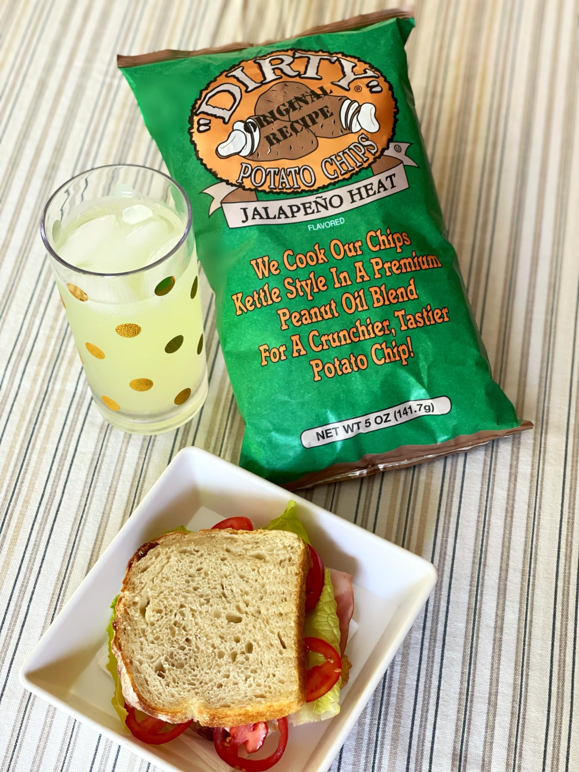 Spicy Jalapeno Dirty Chips - 2oz (Pack of 25) | Hot & Crunchy Snacks for Parties, Game Nights & Road Trips