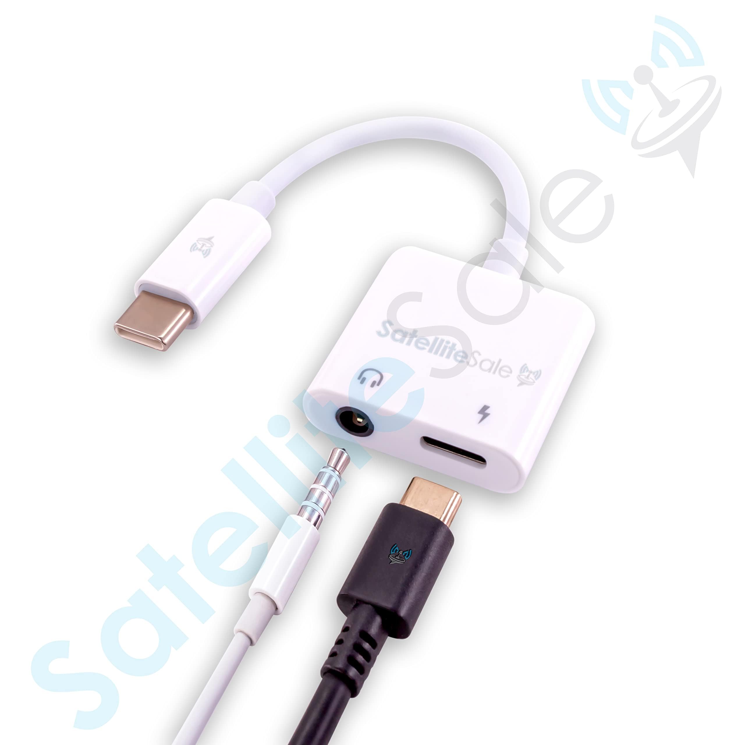 Universal USB Type C to AUX 3.5mm Jack Adapter with USB-C Charging Port - Male to Female Converter for Smartphones, Laptops & Car Audio Systems