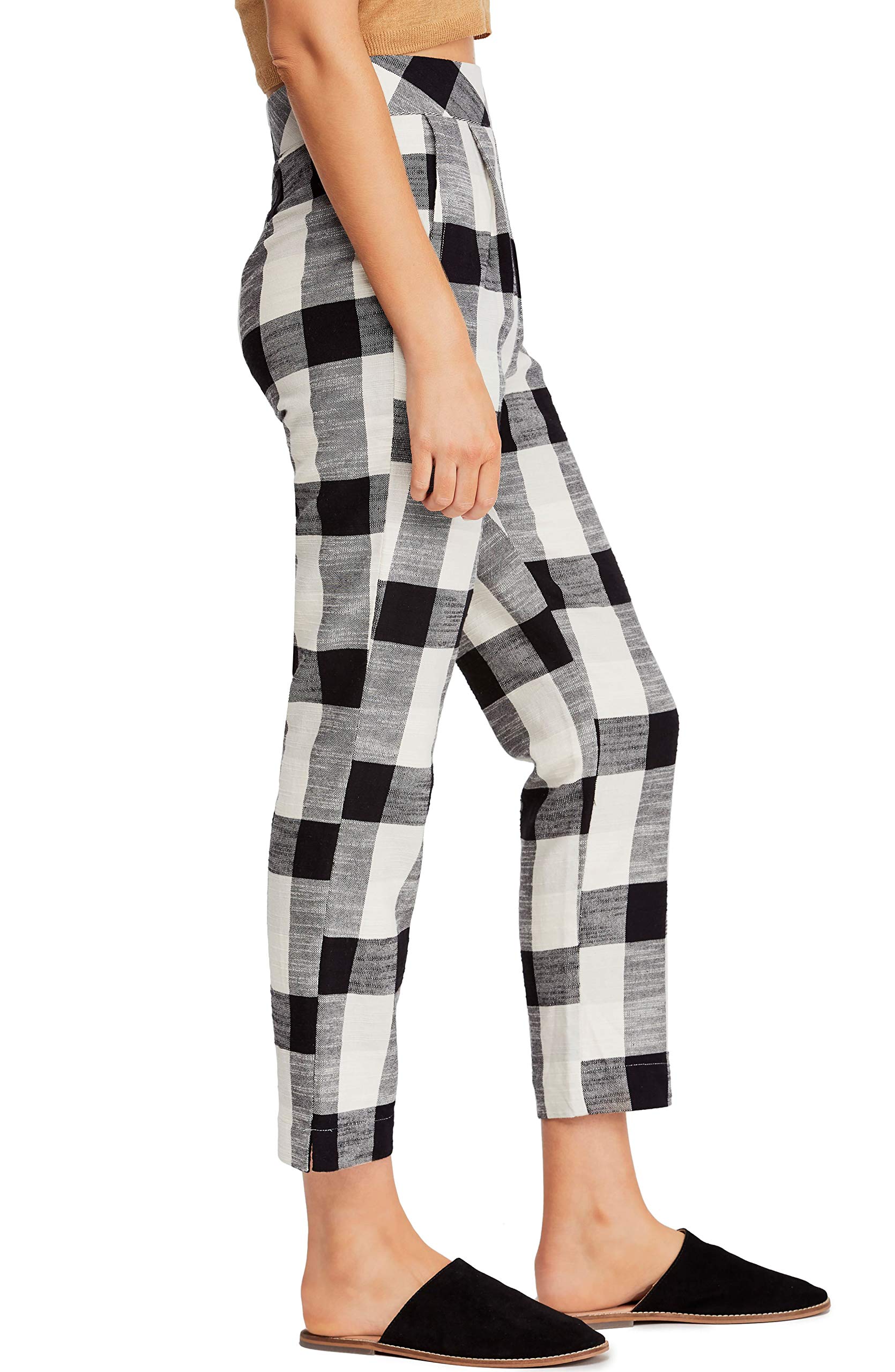 Free People Women's Straight Leg Jeans - High Waist Stretch Denim Pants for Casual & Everyday Wear