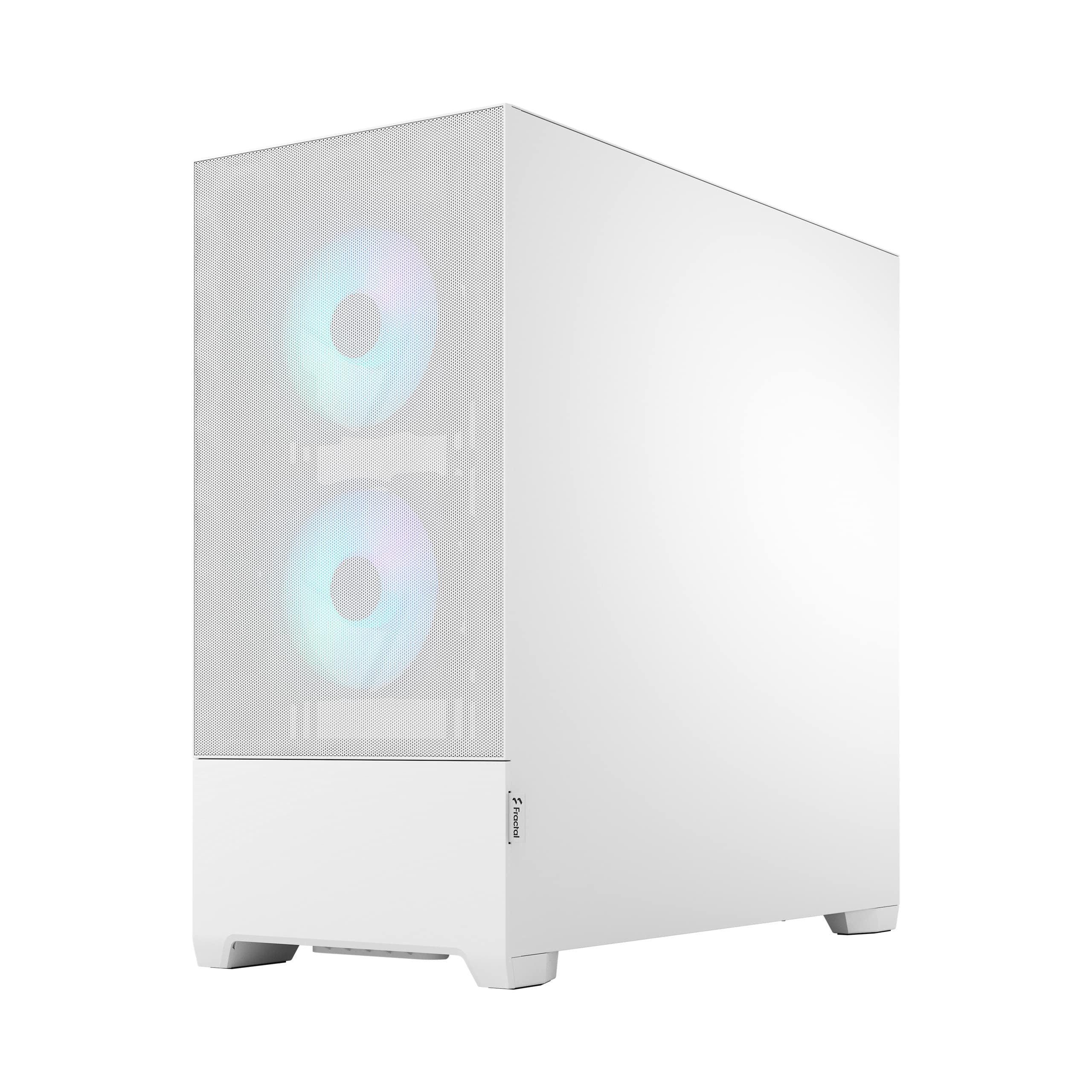 Fractal Design Pop Air RGB White Mid Tower PC Case - Tempered Glass Side Panel, Clear Tint, High Airflow - Perfect for Gaming Rigs & Workstation Builds