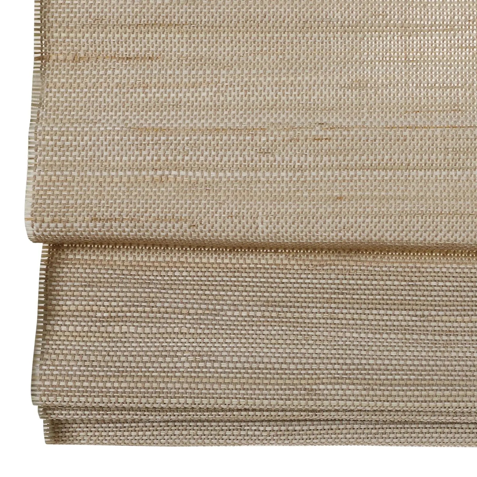Natural Ramie Bamboo Woven Window Shade - Eco-Friendly Coconut Fiber Blinds for Living Room, Bedroom & Patio - Light Filtering & UV Protection