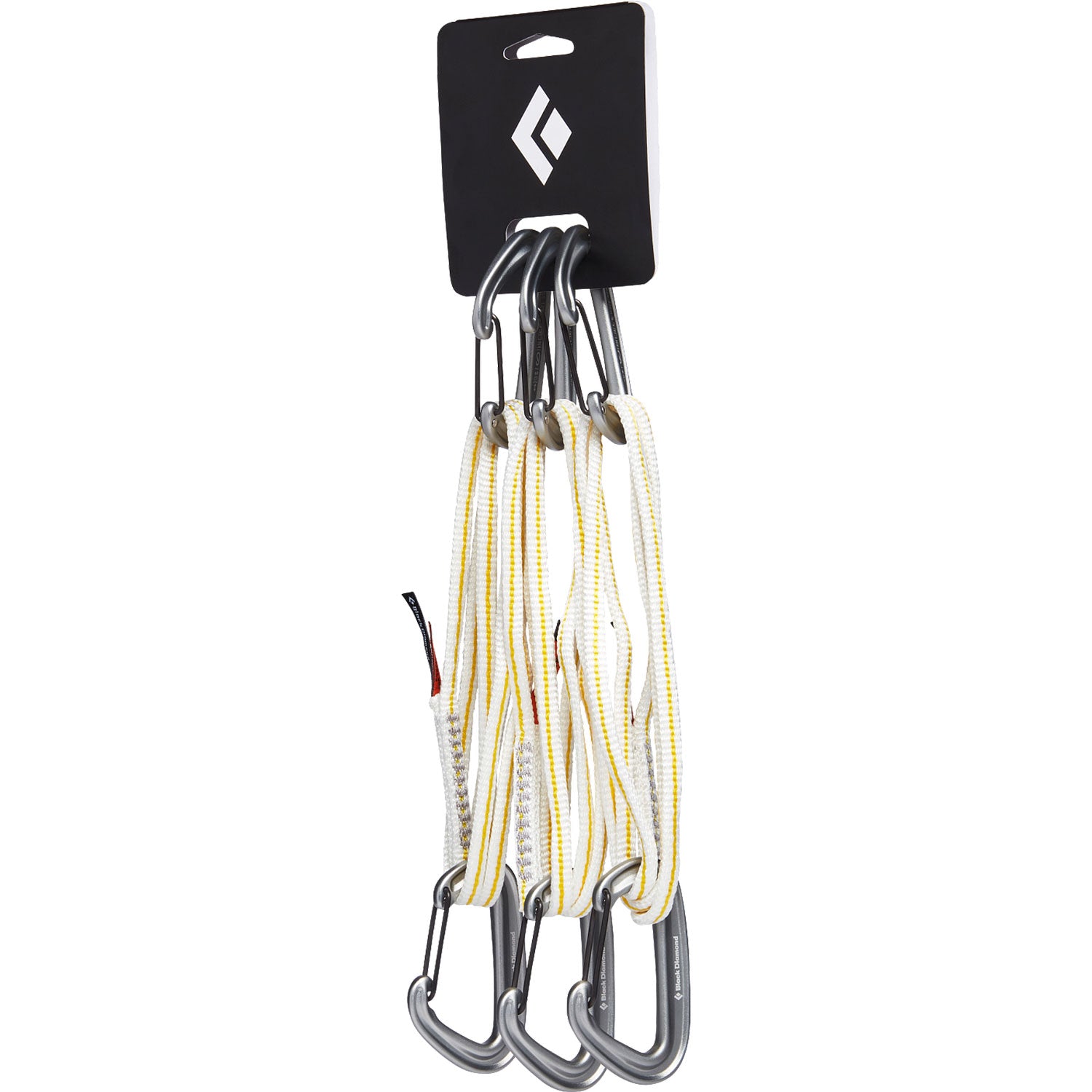 Black Diamond Miniwire Alpine Quickdraw 3 Pack - Lightweight Climbing Carabiners for Rock Climbing & Mountaineering - Perfect for Sport Climbing, Trad Climbing & Alpine Adventures