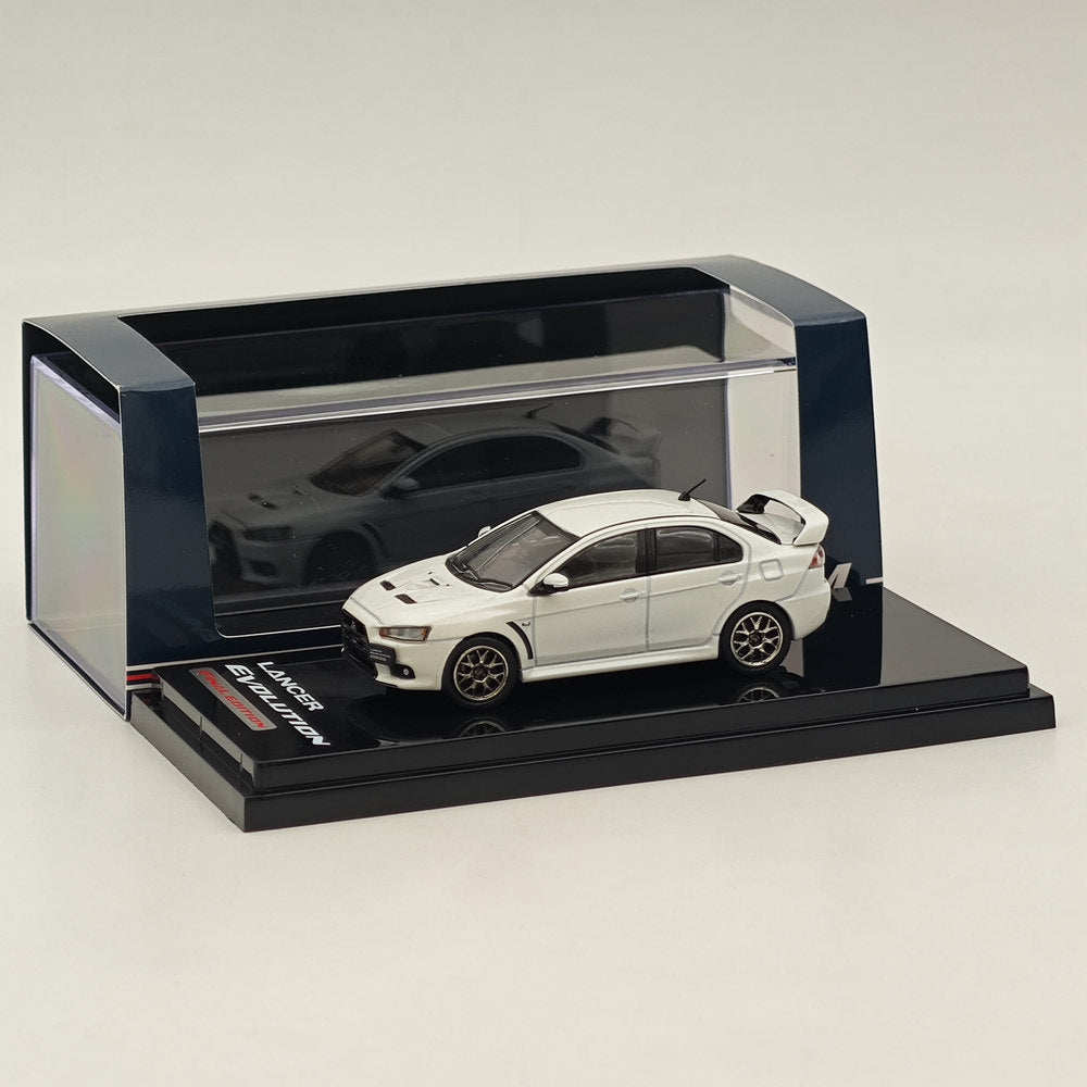 1/64 Mitsubishi Lancer Evolution X Final Edition Diecast Model Car - White HJ642053AWP - Collectible Scale Replica for Display & Racing Enthusiasts