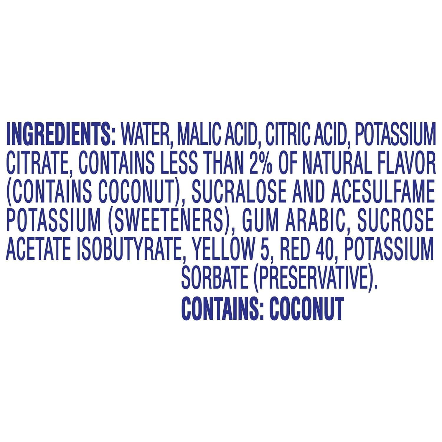 Crystal Light Liquid Energy Drink - Tropical Coconut Flavor, 1.62 fl oz (36 Pack) | Hydration Boost for Workouts, Travel & Daily Energy Support