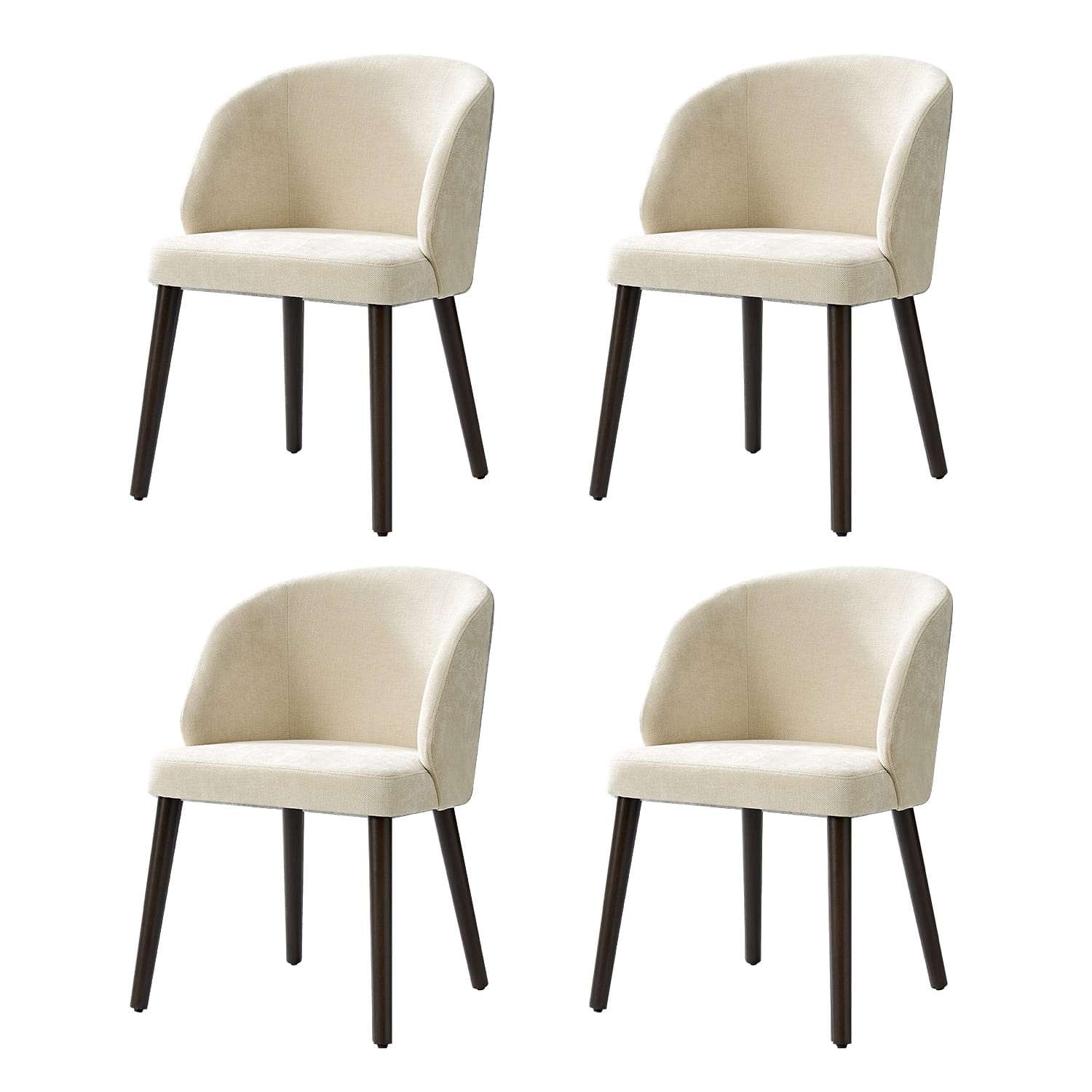 Anndi Dining Chair Set of 2/4/6 - Ergonomic Comfort, Solid Wood Legs, Modern Kitchen & Dining Room Furniture for Home & Restaurant Use