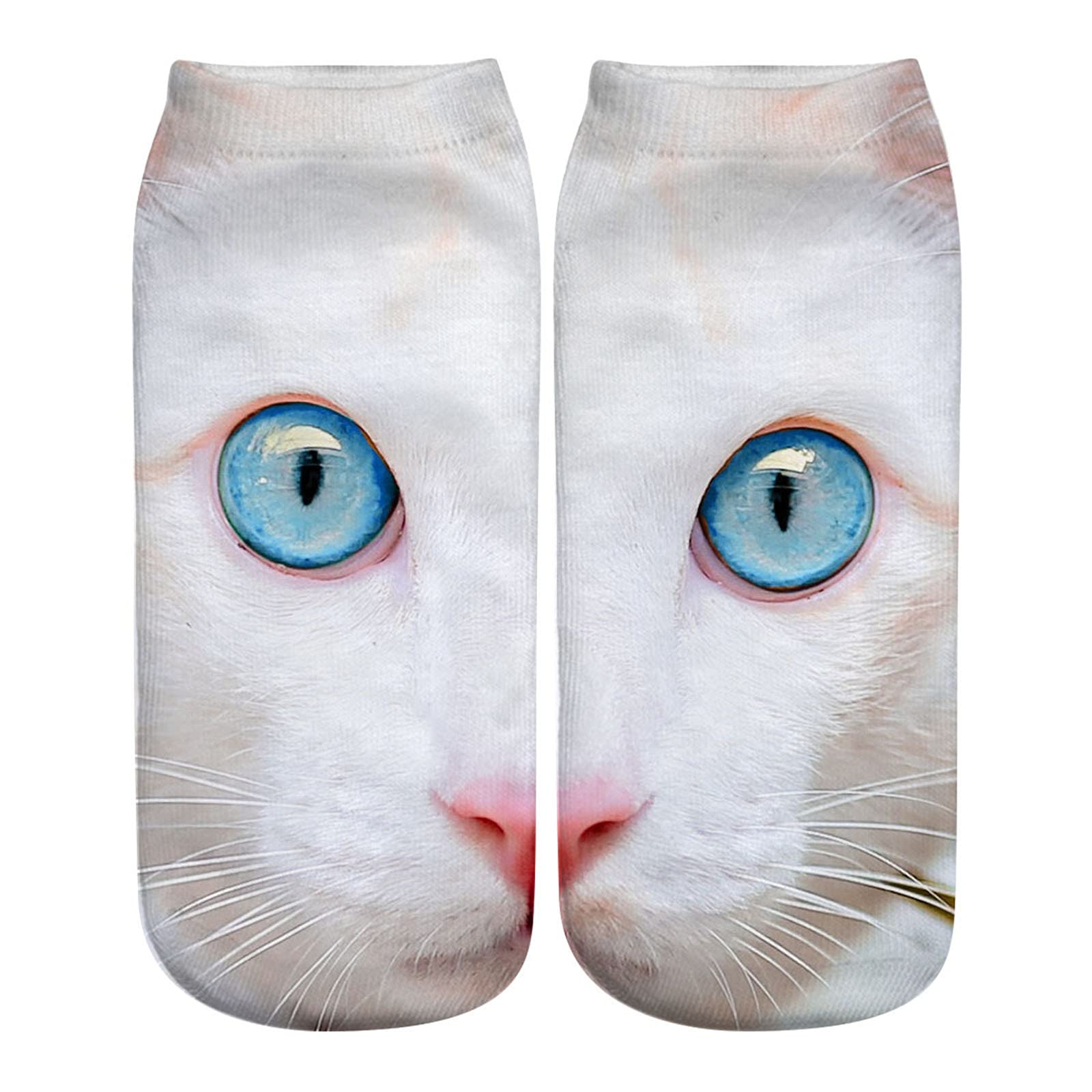 Cute Animal Print Socks for Women - Soft Cotton Casual Socks with Fun Patterns - Comfortable Medium Crew Socks for Everyday Wear, Workout & Lounge