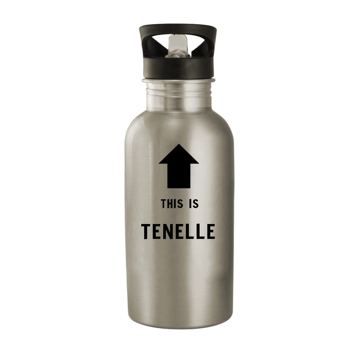 Tenelle 20oz Stainless Steel Water Bottle - Vacuum Insulated, Leakproof, Silver - Perfect for Gym, Hiking, Office & Outdoor Activities