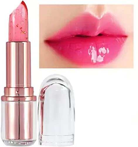 Glitter Color Changing Gel Lipstick - Long Lasting Hydrating Lip Gloss for Women, Perfect for Parties, Date Nights & Everyday Wear
