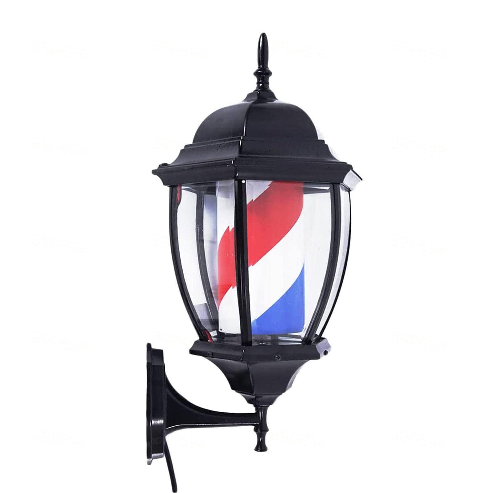 VVLXRIC Rotating Barber Pole - Outdoor Hair Salon Open Sign, Barbershop Supplies Lamp for Salons (JYT13,D) - Perfect for Barber Shops, Salons & Vintage Decor