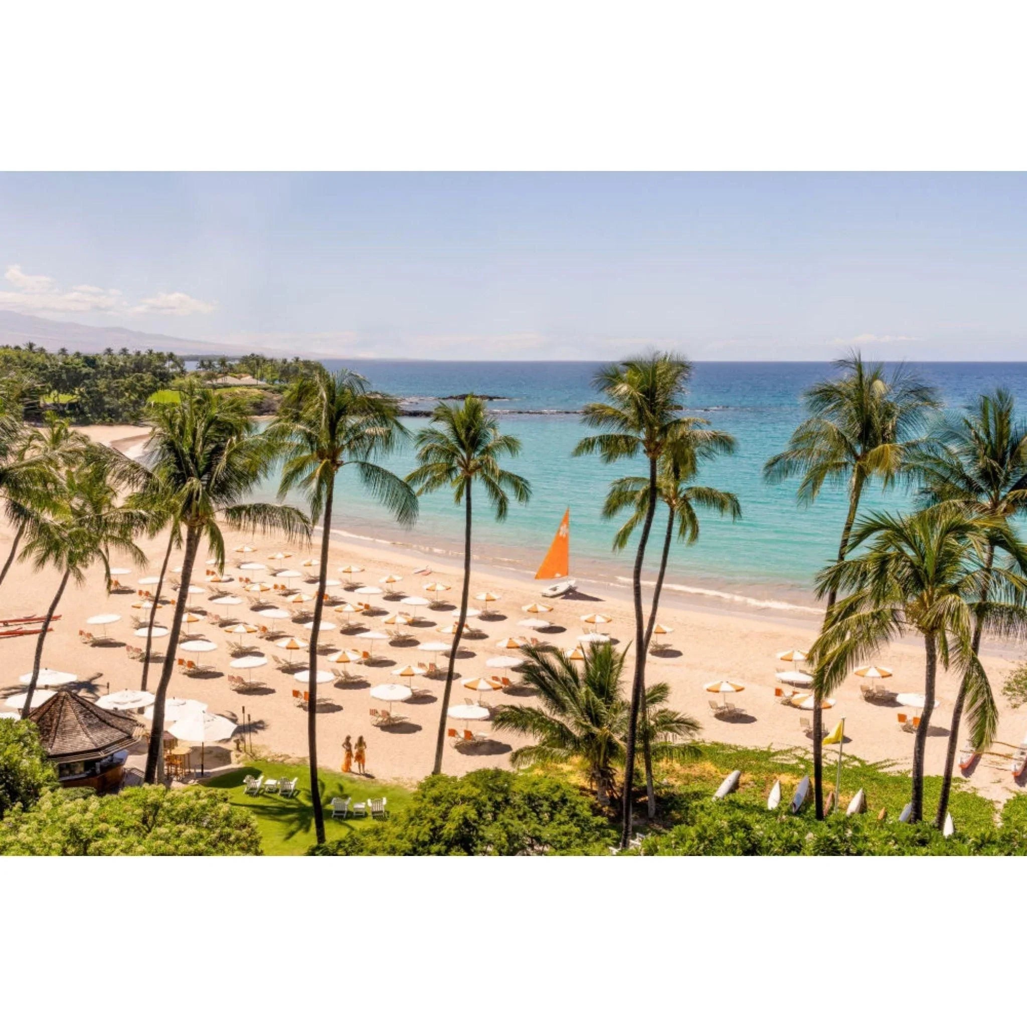 Gray Malin Mauna Kea Beach Vista Print - Tropical Wall Art Decor for Home, Office & Beach House