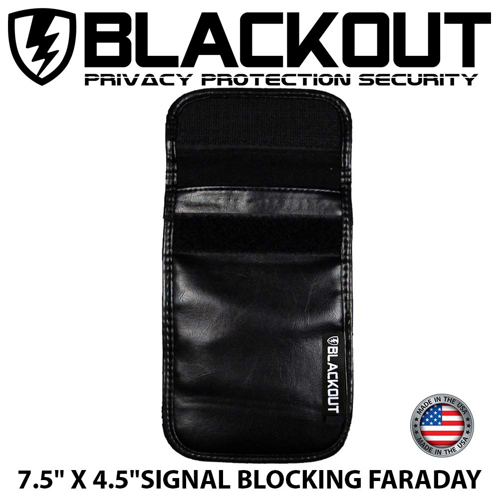 RFID Blocking Faraday Bag for Passport, Credit Cards & Phones - 7.5