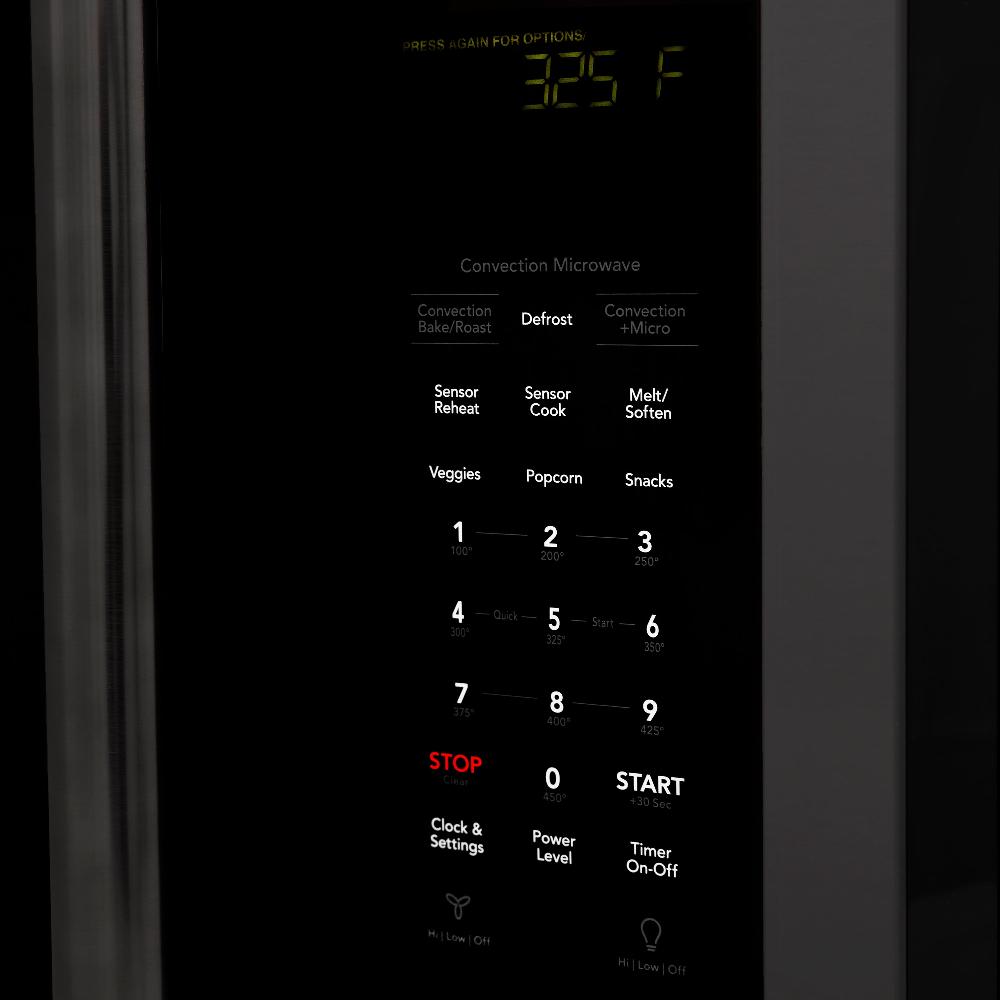 ZLINE 30 Inch Black Stainless Steel Over the Range Convection Microwave Oven with Modern Handle - Perfect for Modern Kitchens & Small Space Cooking (Model MWO OTR 30 BS)