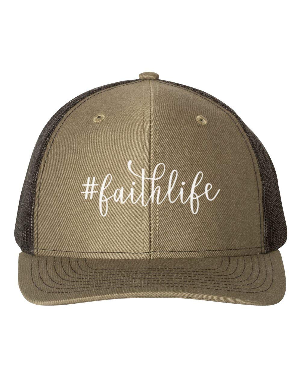 Faithlife Christian Hats - Religious Apparel Jesus Cap with White Text - Perfect for Church, Bible Study & Outdoor Worship